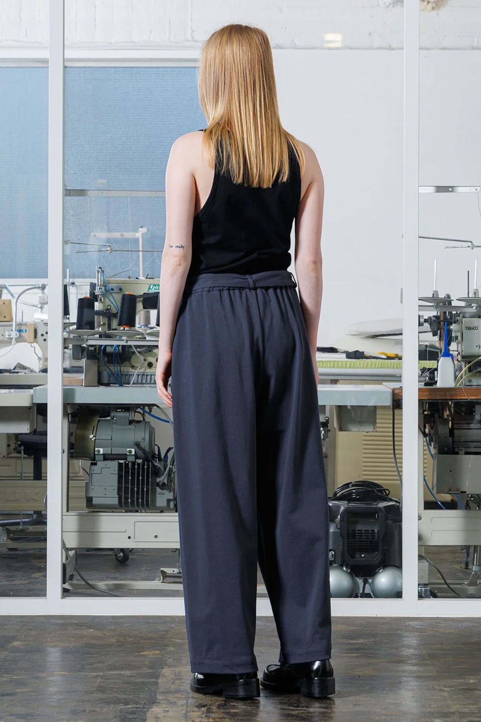 VOAAOV - BD JERSEY Belt Wide Pants | BLACK | ワイドパンツ