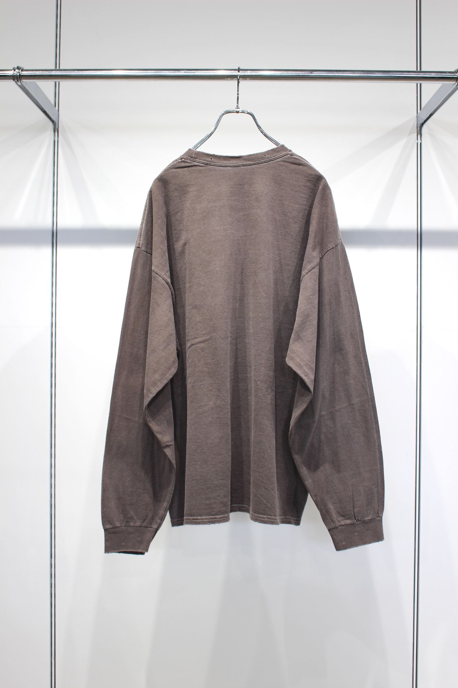 MASSAGE L/S T-SHIRT | BROWN | カットソー