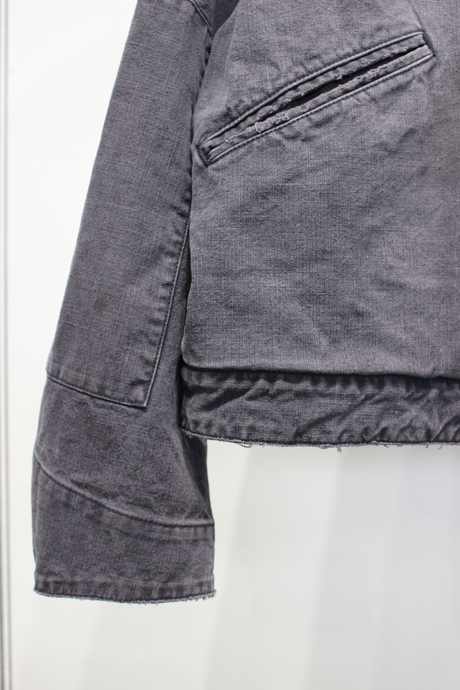 DUCK DAMAGE ZIP JACKET | BLACK | ダックジャケット
