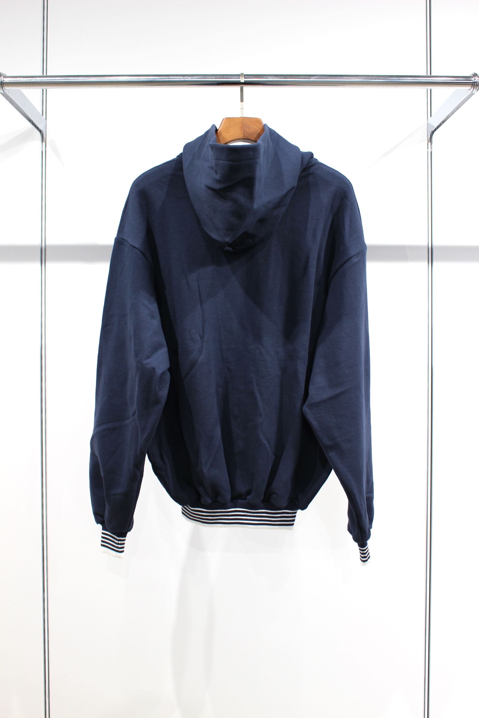EVCON - BORDER RIB SWEAT HOODIE | GRAY | パーカー | NapsNote