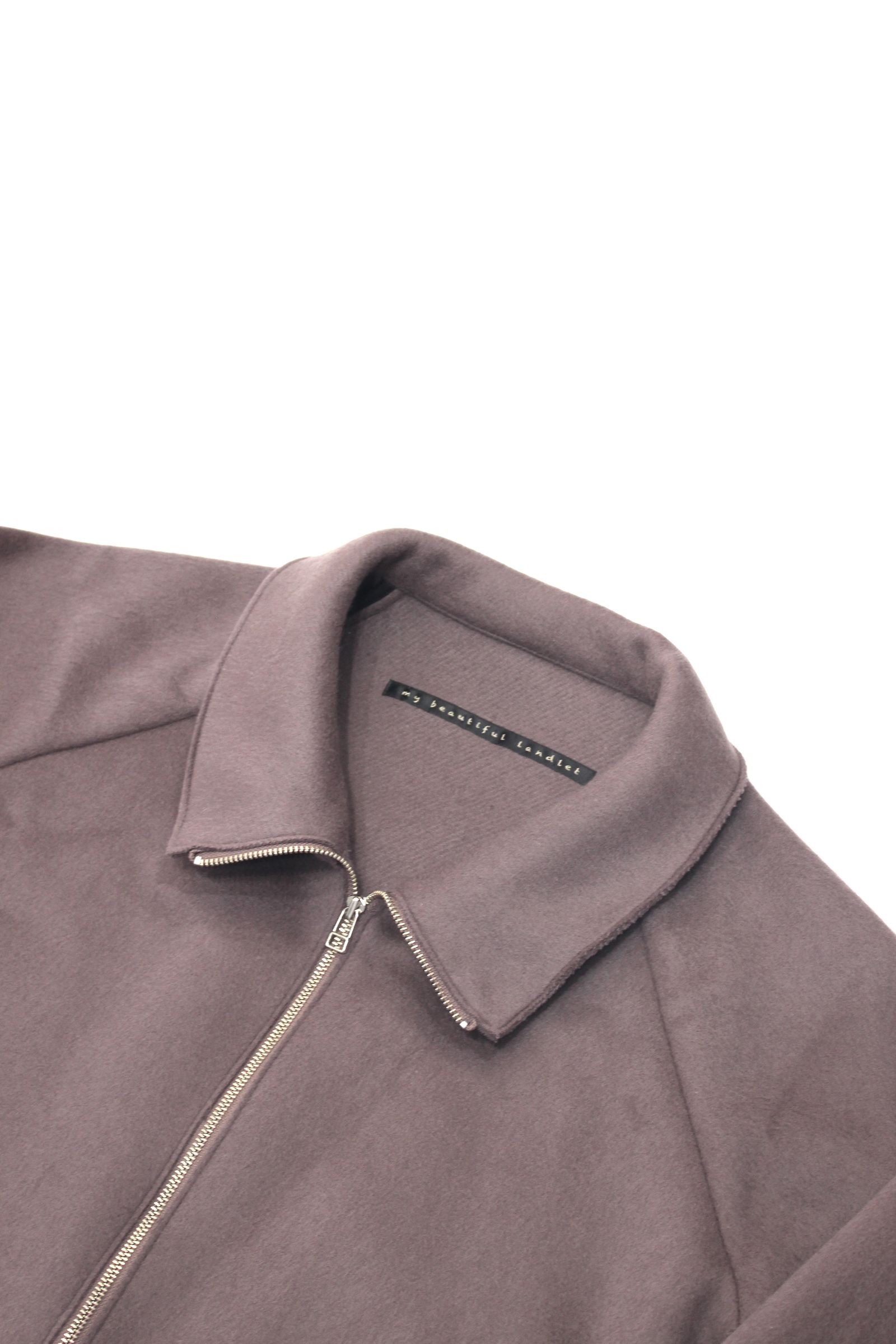 my beautiful landlet - PECOLAMB DOUBLE BEAVER WOOL HI-NECK ZIP BLOUSON /ハイネックジップブルゾン | NapsNote