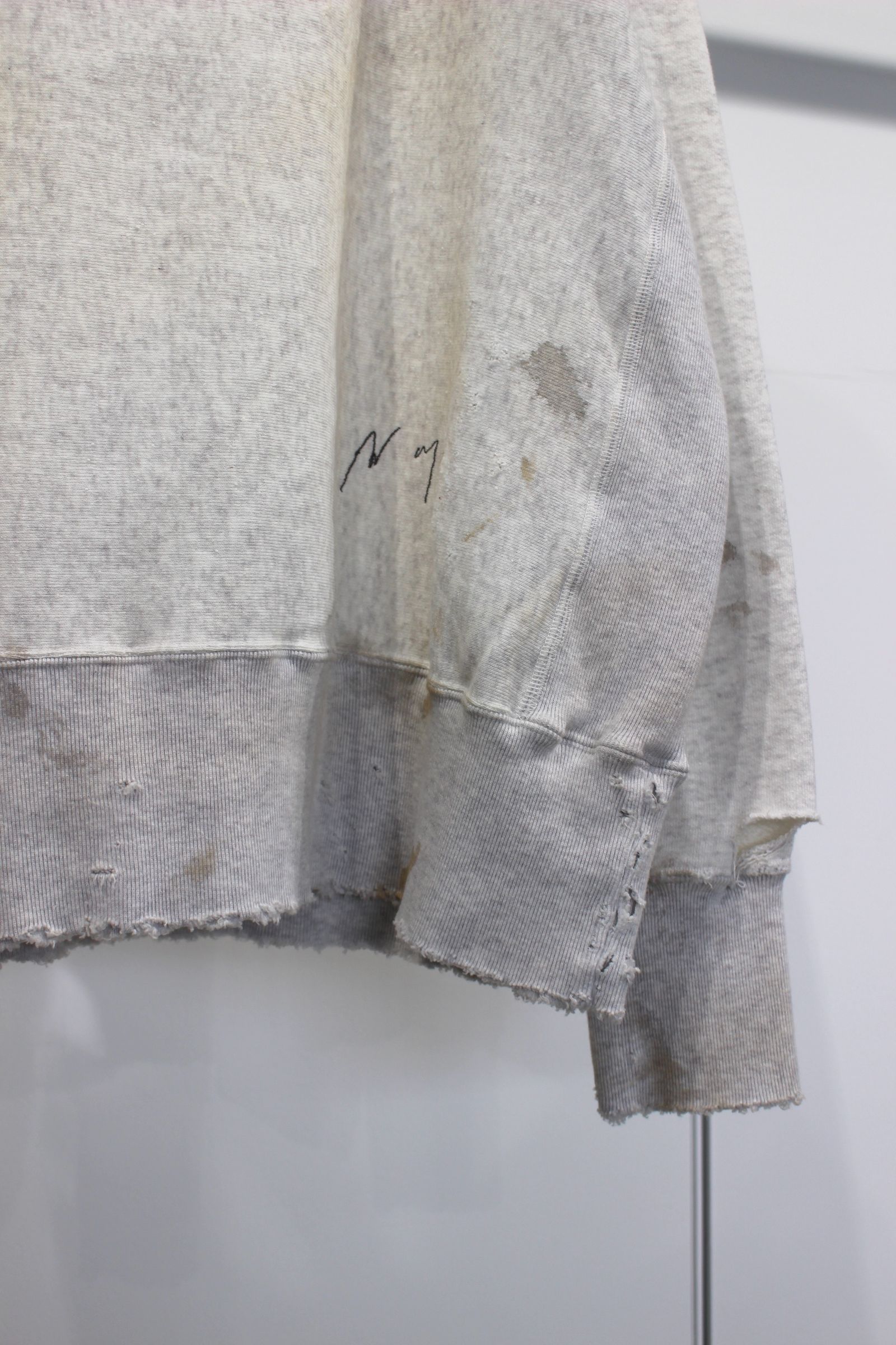 CRASH CREWNECK SWEAT SHIRT/H.IVORY