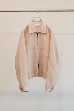 W/L SHORT ZIPUP SHIRT | PINKBEIGE | ジップアップシャツ