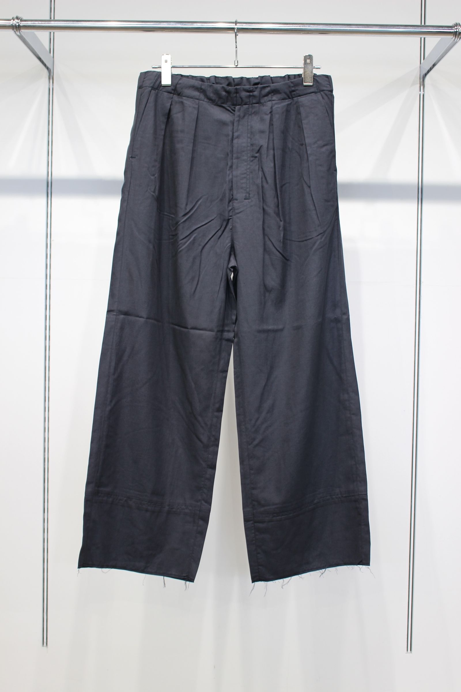 L/C TUCK EASY PANTS | NAVY | イージーパンツ