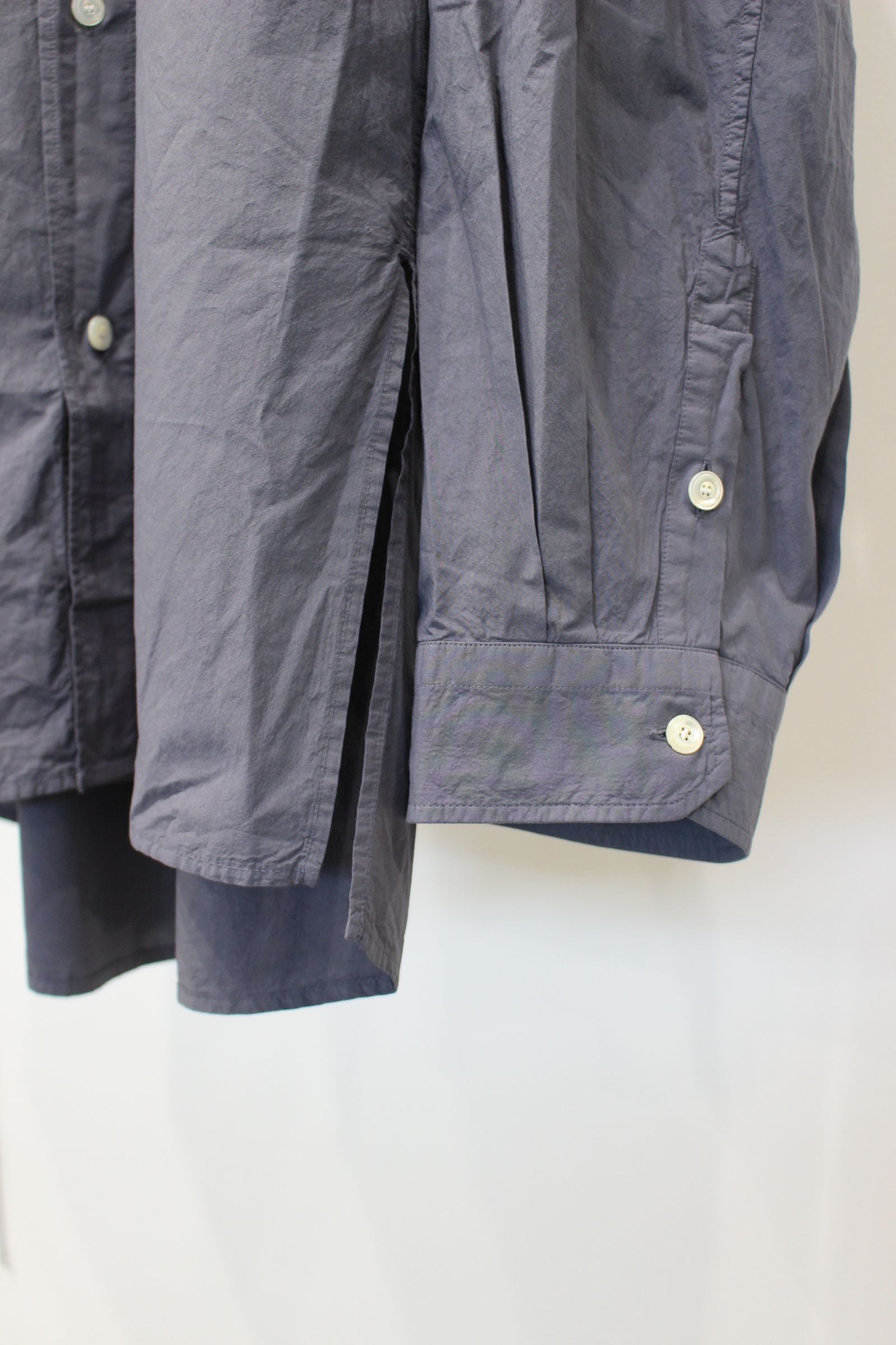 [ラスト1点] SHRINK OVER SHIRT | NAVY | シャツ