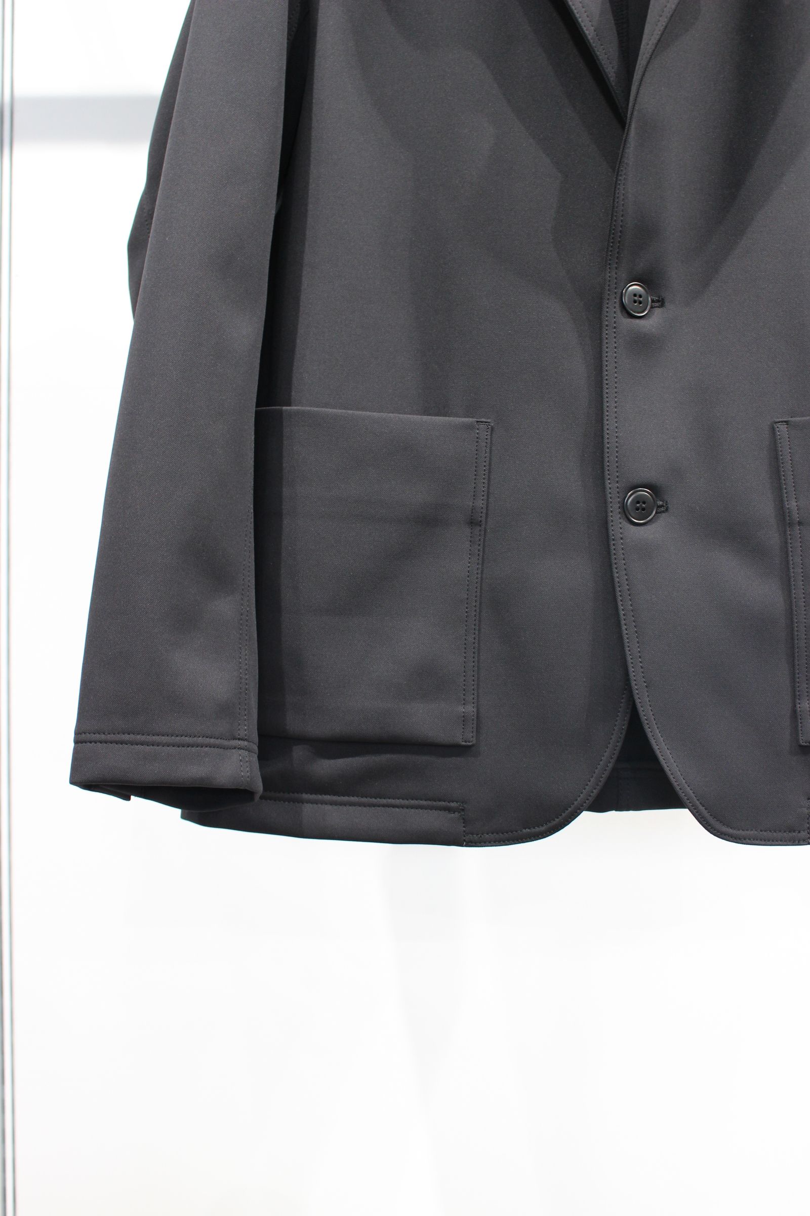 SOLID DOUBLE-KNIT JACKET | BLACK | テーラードジャケット