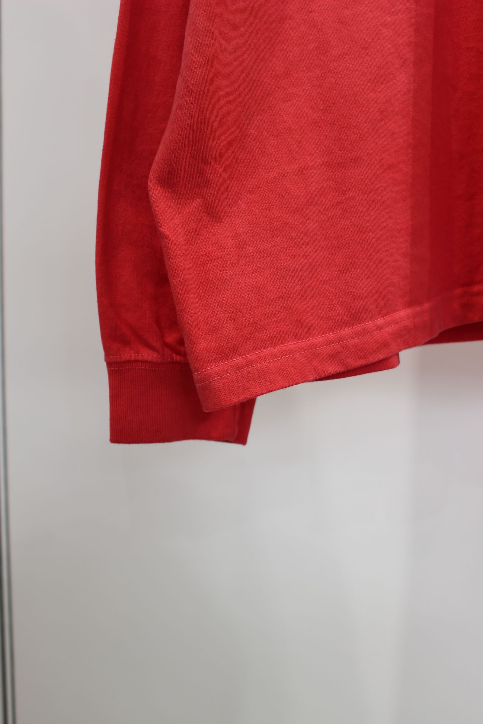 ALIEN PIGMENT OVER SIZE L/S | RED | カットソー