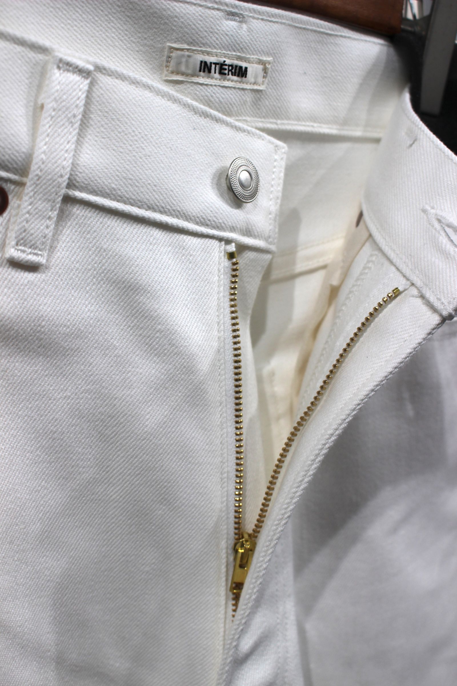 INTERIM - 40'S MIL BAGGY ZIPPED SHUTTLE DENIM TROUSERS