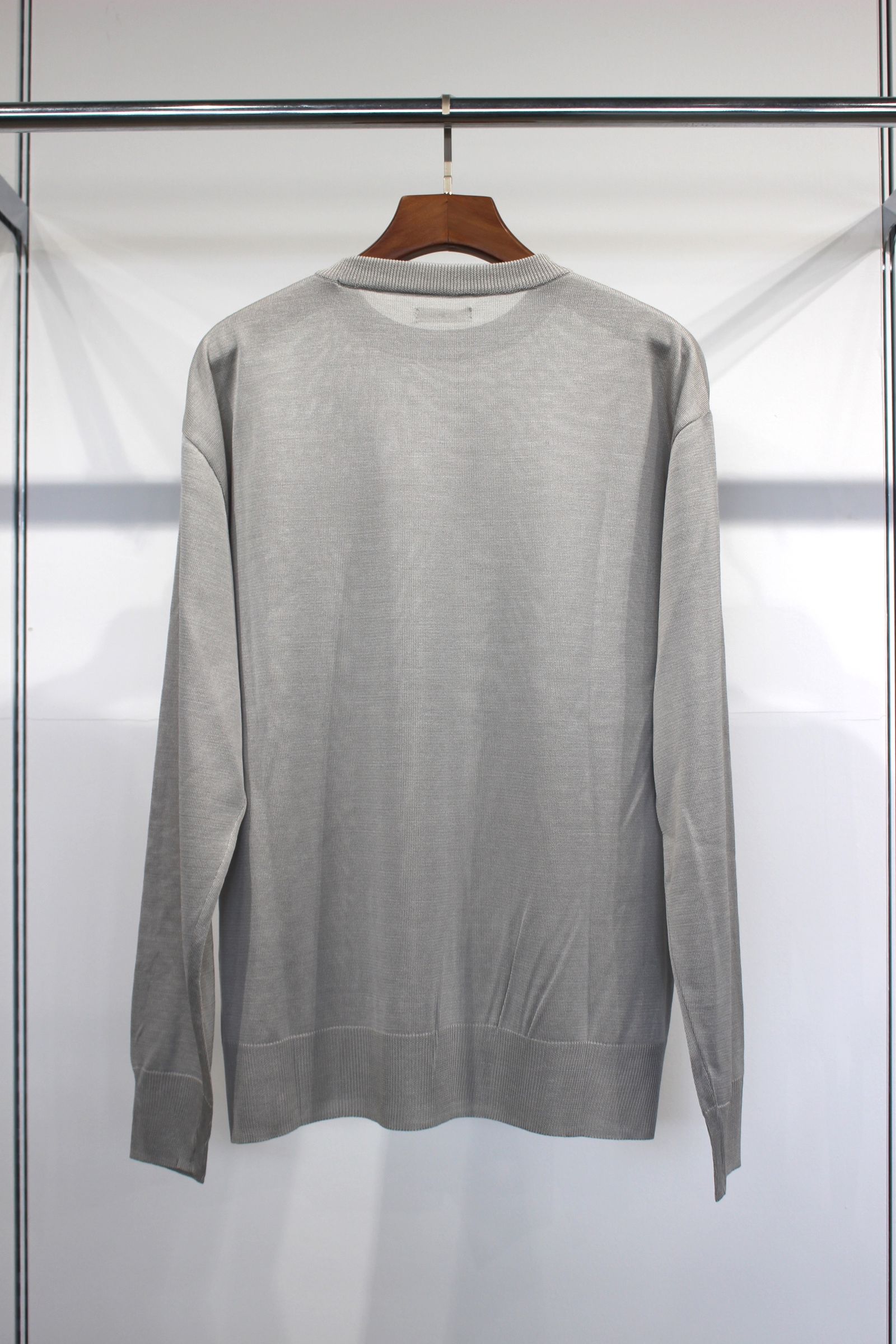 SILK 100% CREW NECK KNIT/ニット