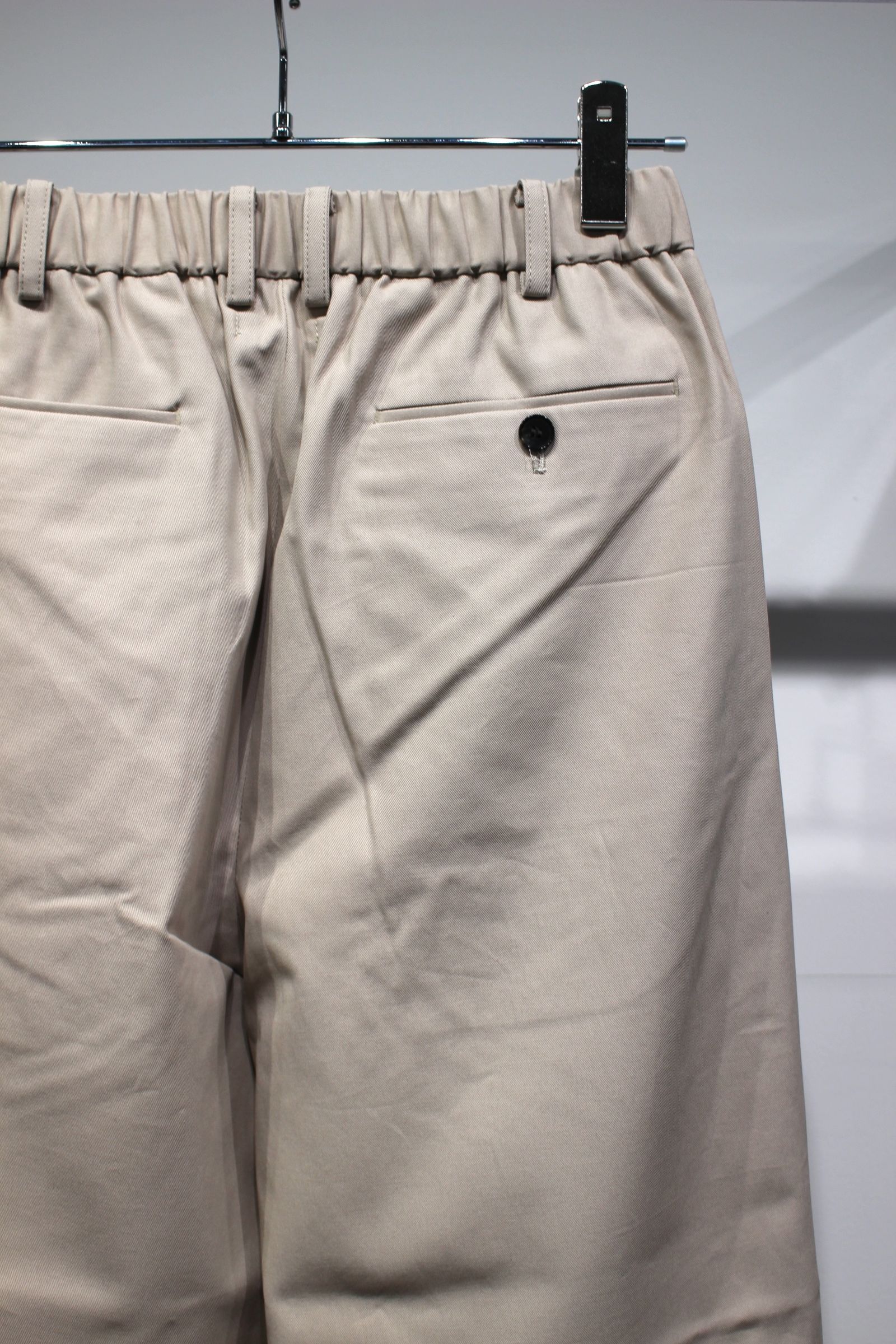 ORGANIC COTTON HIGH  TWIST STANDARD WIDE  PANTS | ECRU | ワイドパンツ