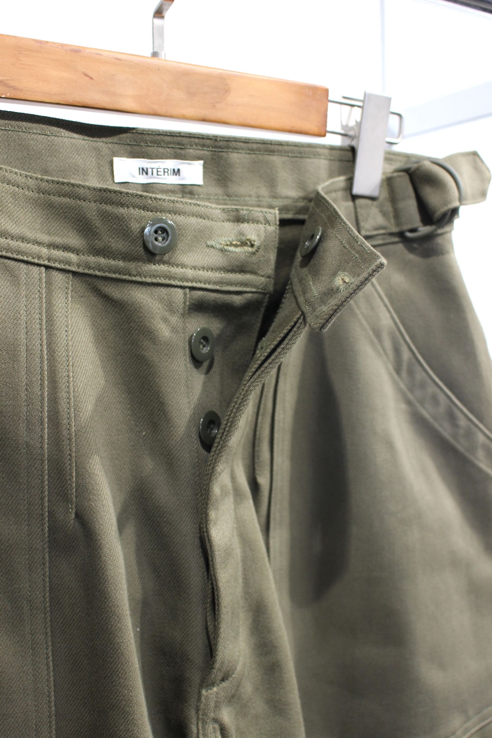 HEAVY PIMA TWILL FRENCH AIR FORCE MECHANIC PANTS | OLIVE | ミリタリーパンツ