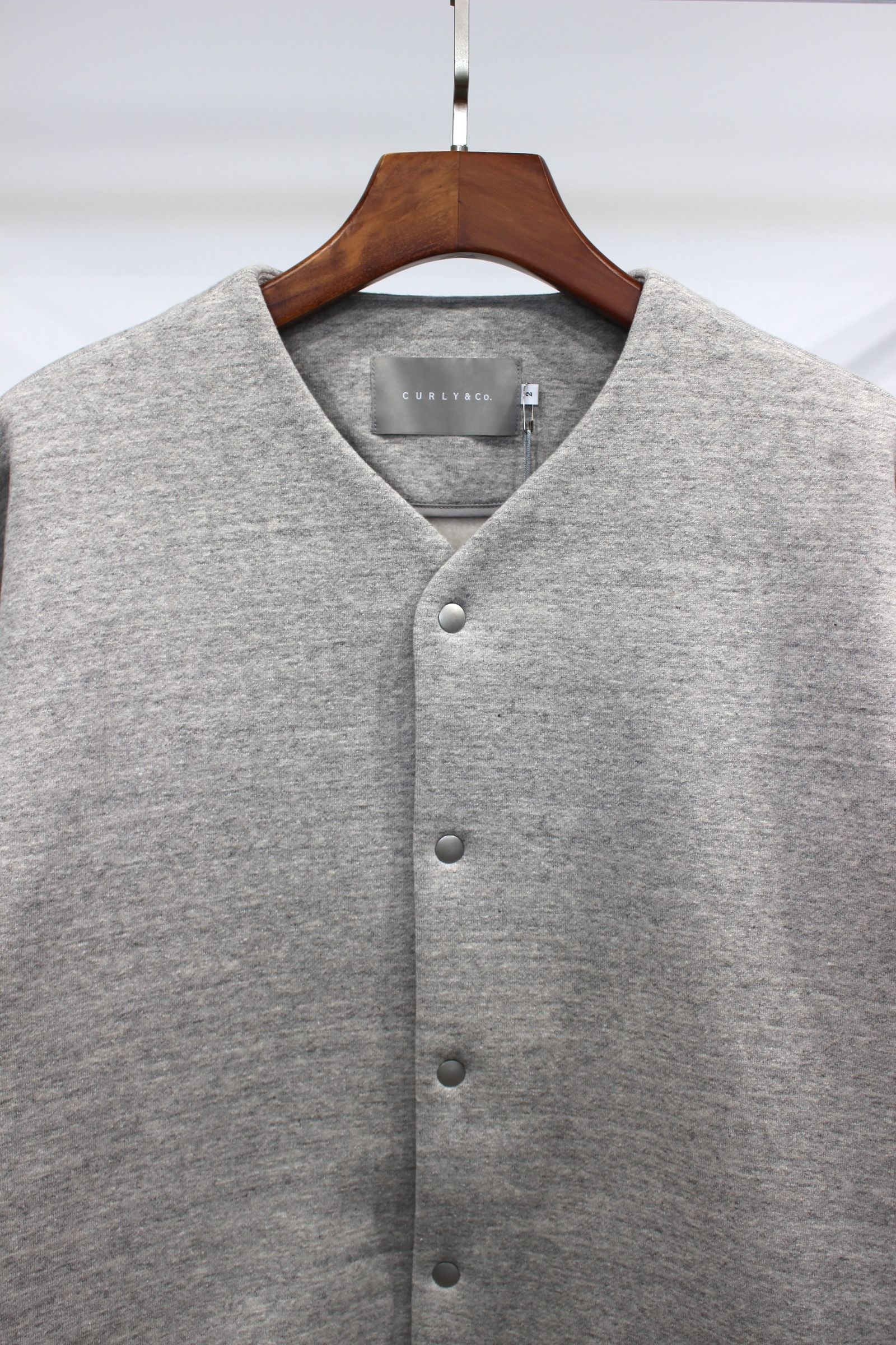RAFFY SNAP BUTTON CARDIGAN -brushed- | GRAY | カーディガン