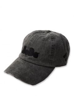JieDa LOGO DAMAGE CAP | BLACK | キャップ