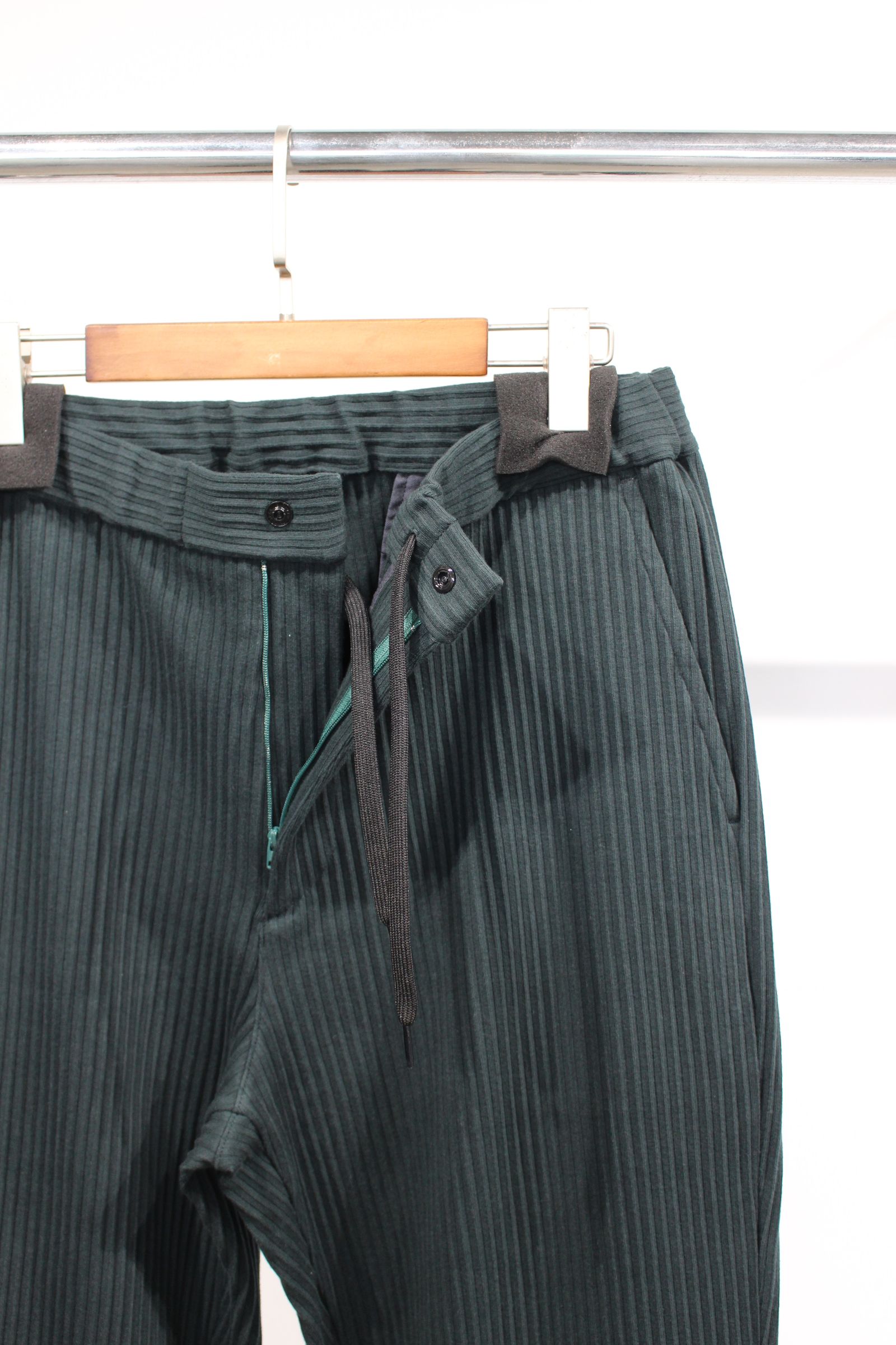 ACCORDION RIB EASY PANTS/リブイージーパンツ