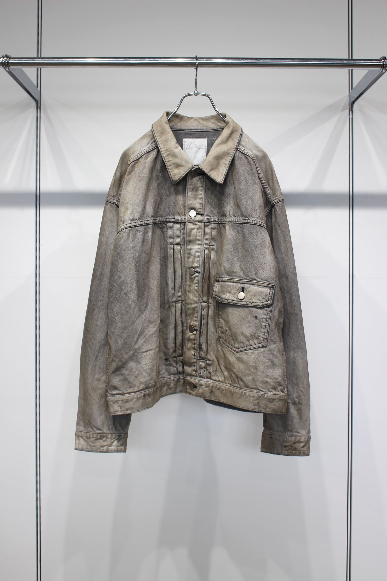 [ラスト1点] AGING DENIM JACKET | BLACK | デニムジャケット