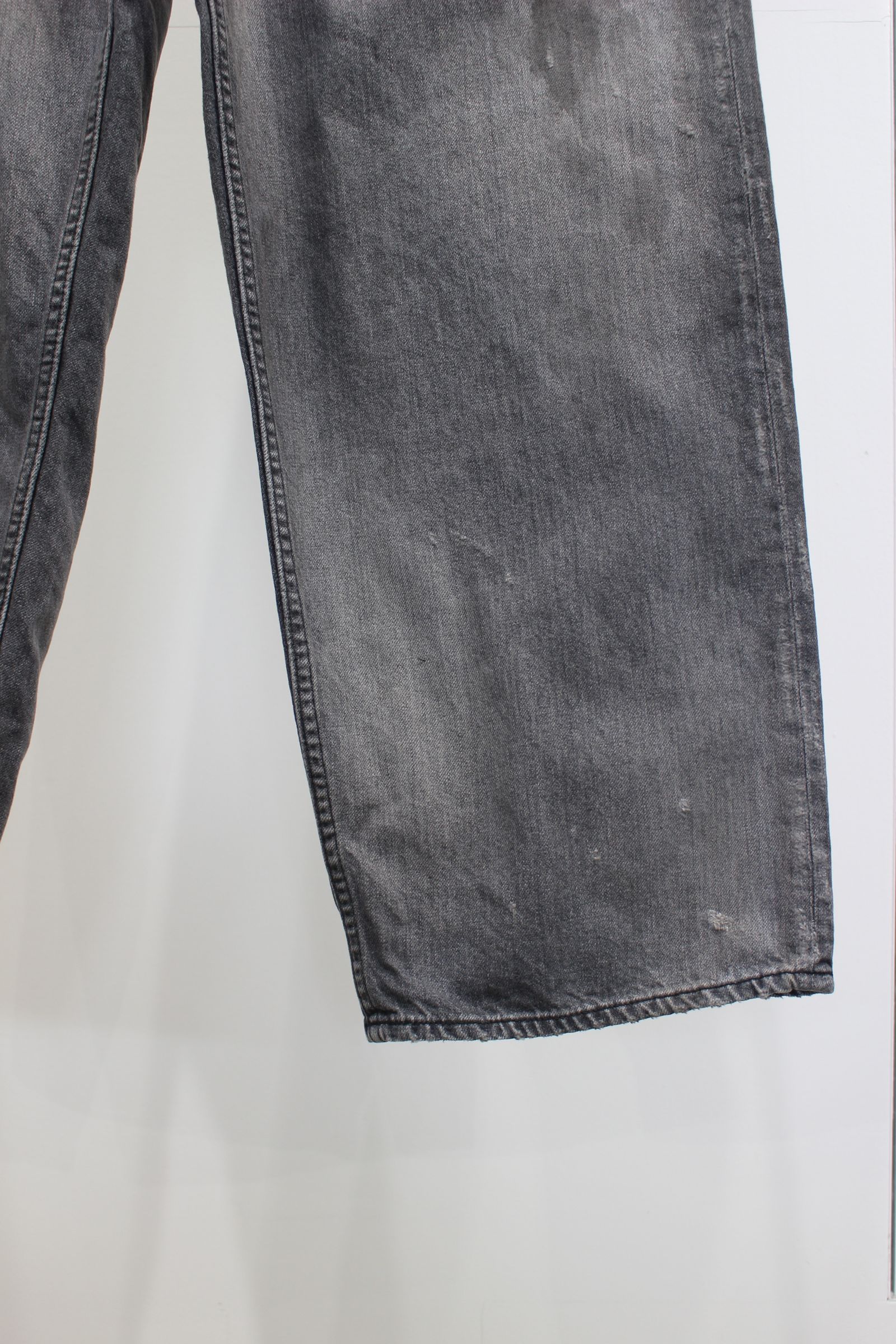 ANCELLM - AGING STRAIGHT 5P DENIM PANTS | BLACK | デニム ANCELLM - AGING STRAIGHT 5P DENIM PANTS | BLACK | デニム