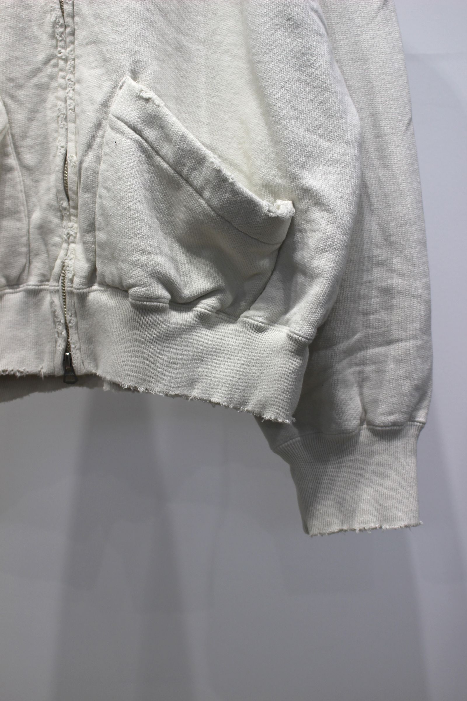 ZIP UP HOODIE | G.WHITE | ジップフーディー