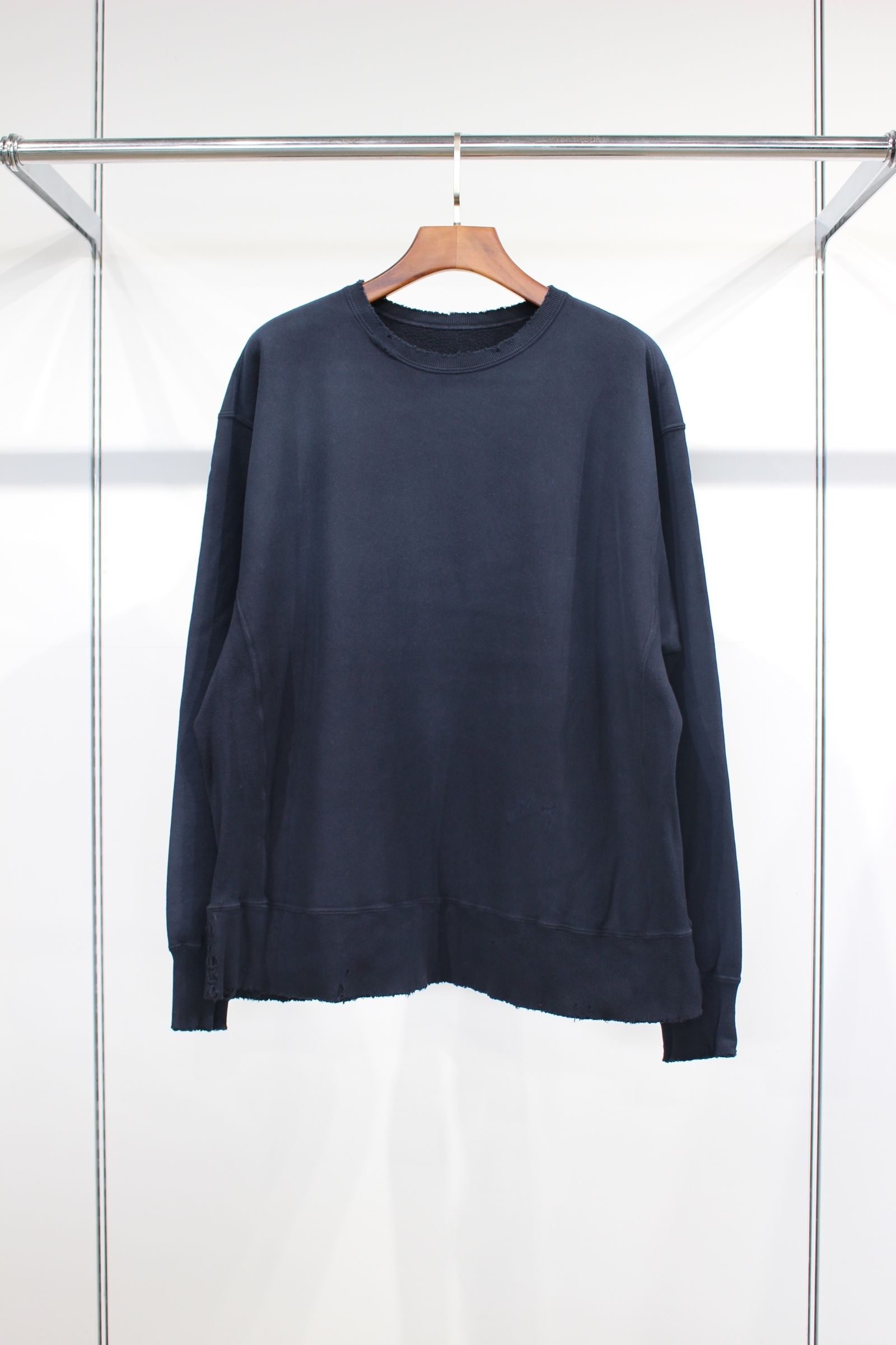 ANCELLM - 【再発売】【別注】DYED DAMEGE SWEAT SHIRT | NAVY | スウェット | NapsNote