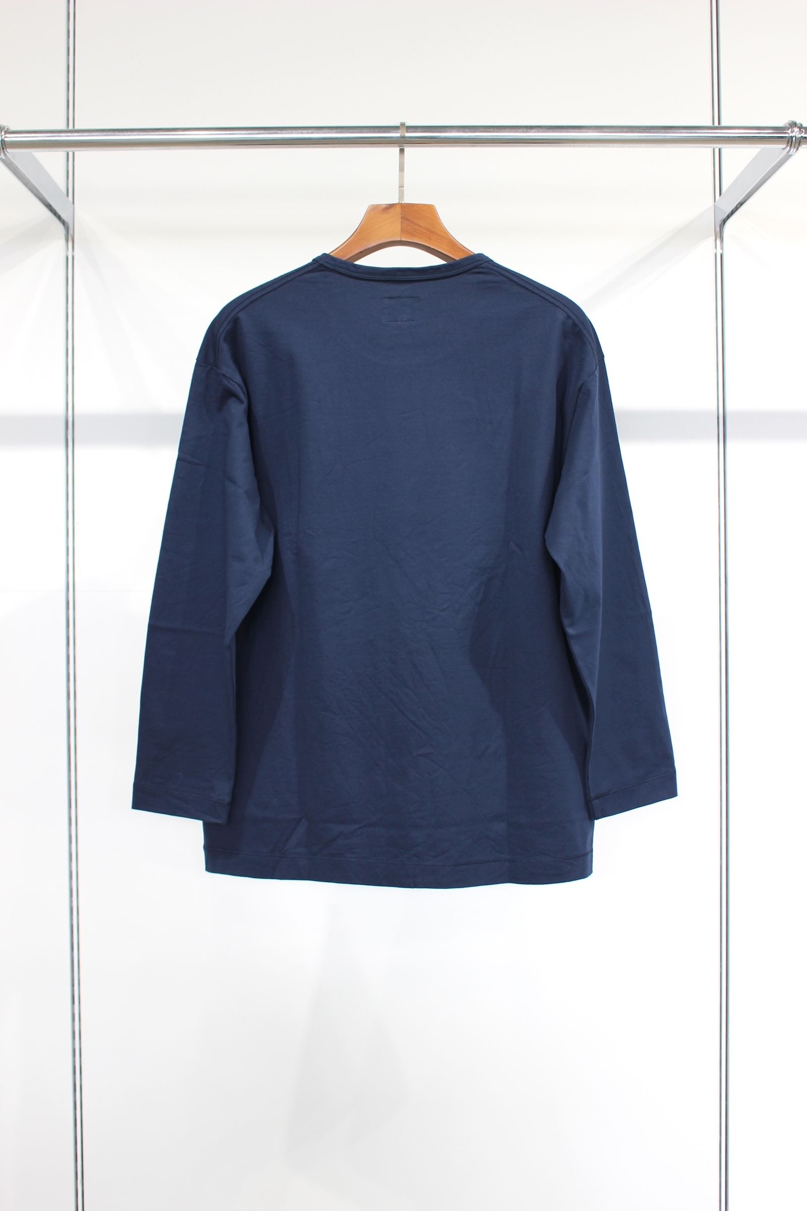 EMBROIDERY L/S TEE/NAVY