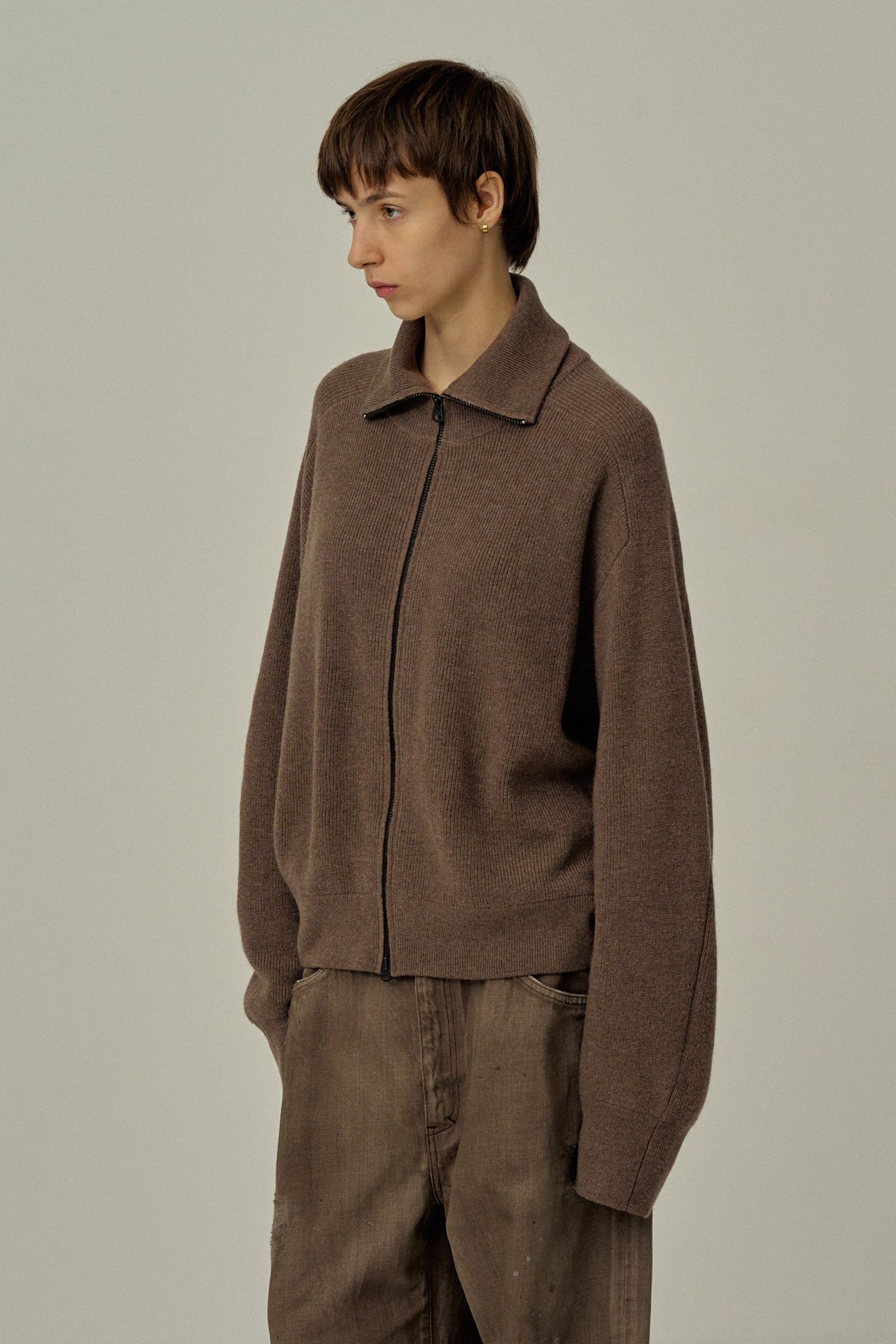 C/W DRIVERS KNIT | BROWN | ドライバーズニット