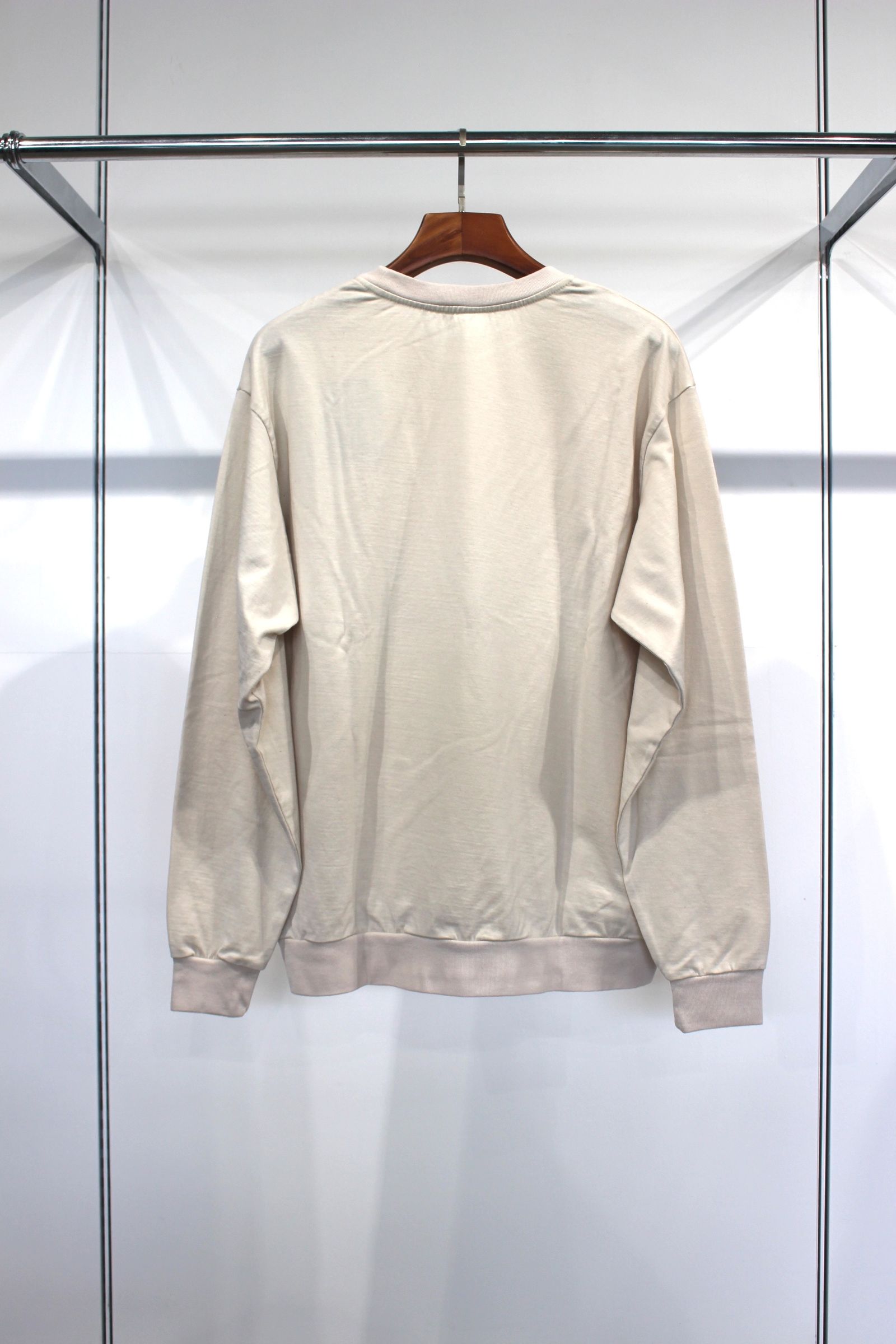 [ラスト1点] WOOL CREW NECK SWEAT SHIRT | IVORY | カットソー