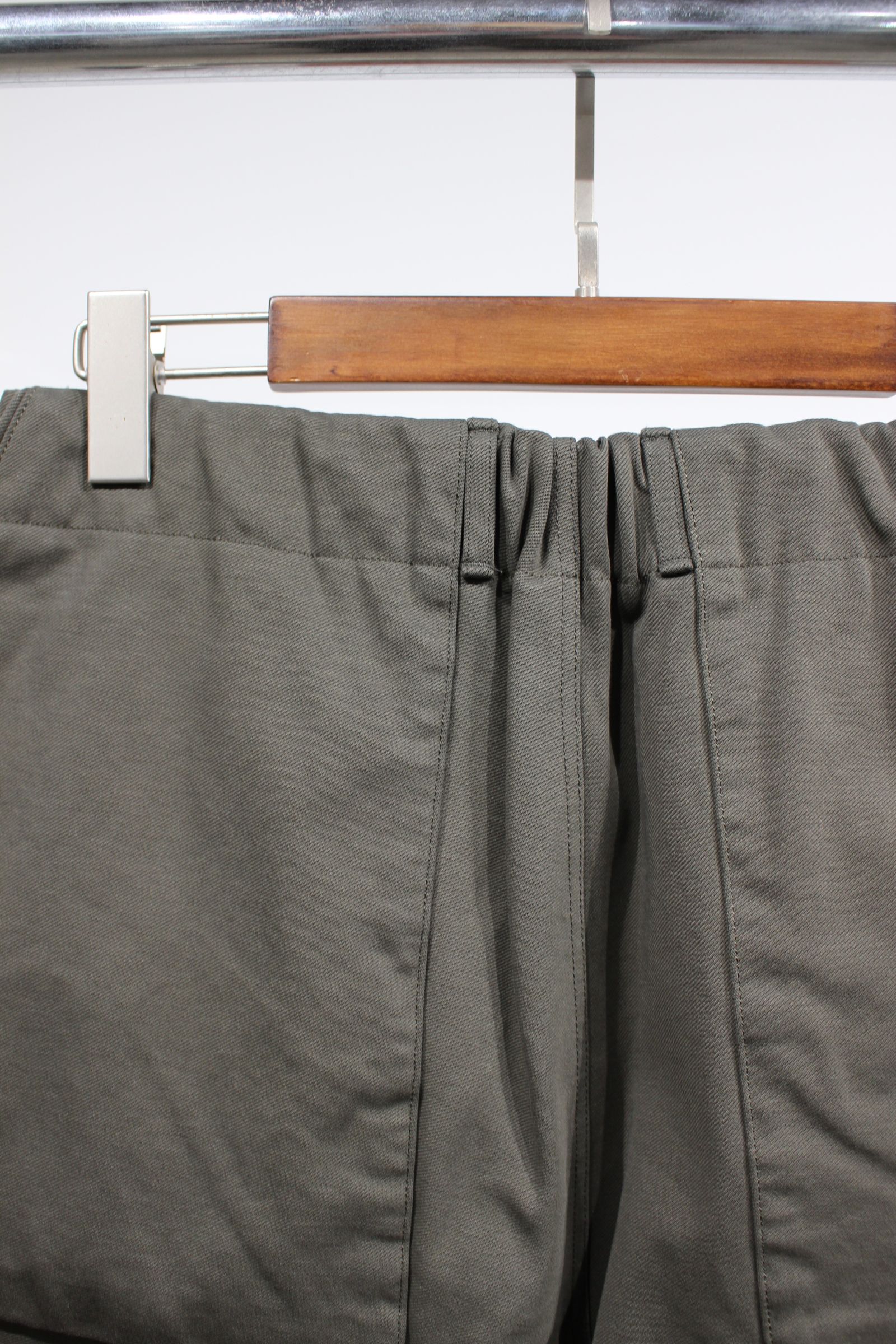 HARD TWILL WIDE PANTS/OLIVE