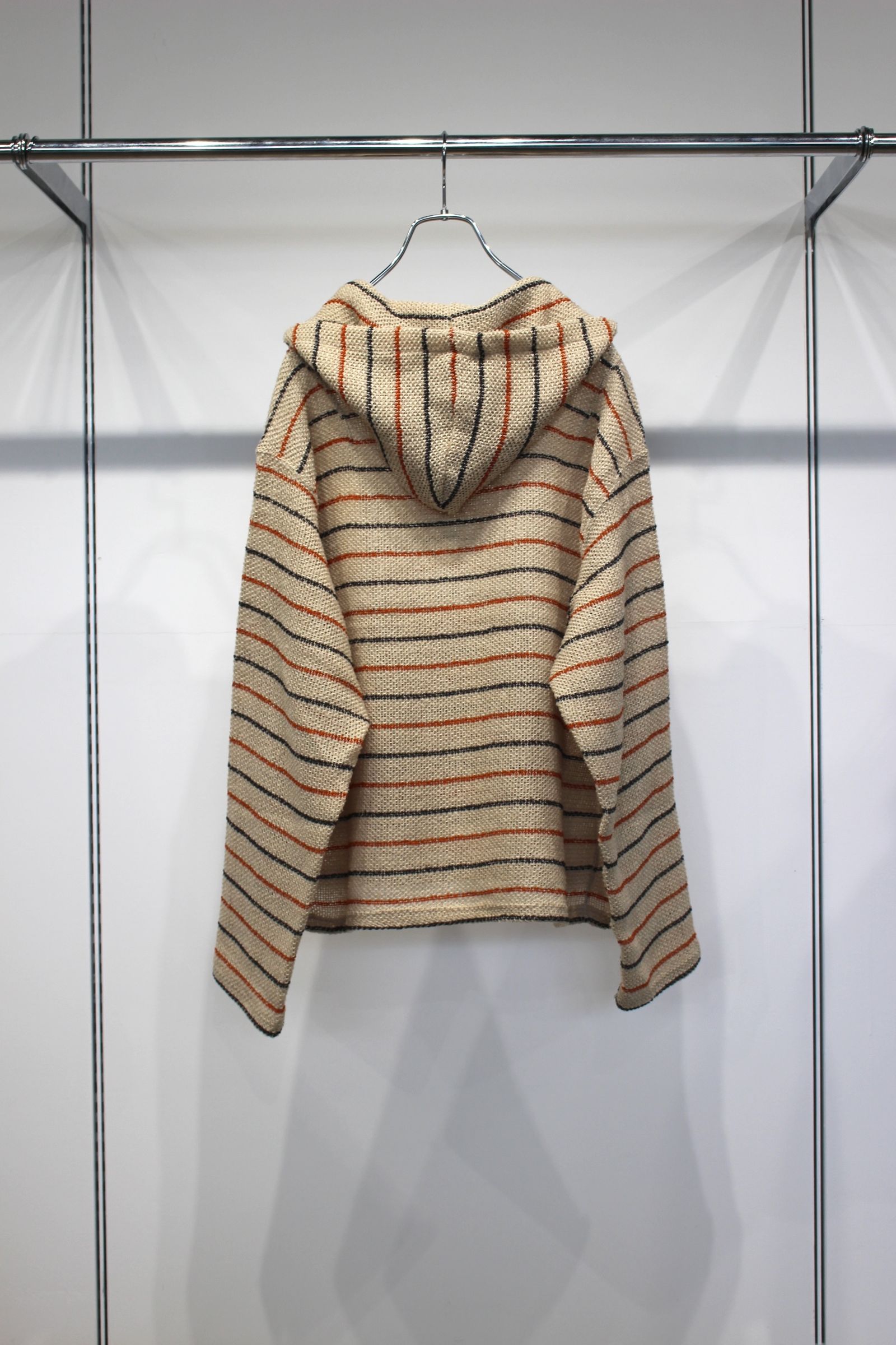 CUT BORDER HOODIE | BEIGE | フーディー