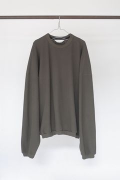 WAFFLE OVERSIZE LS/KAHKI
