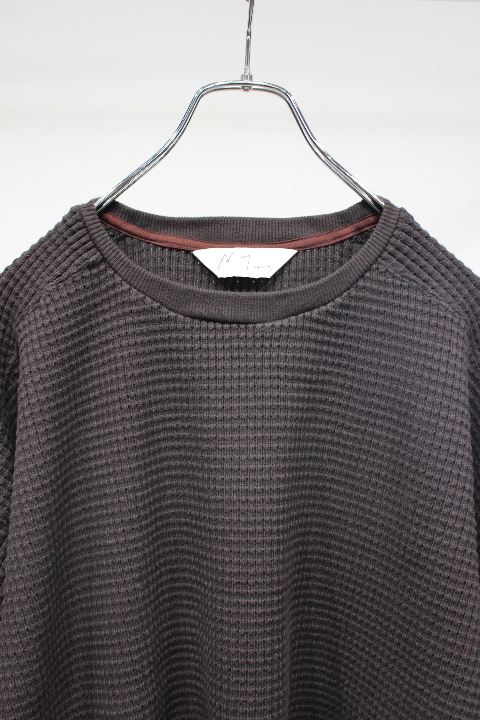 HEAVY WAFFLE OVER LS | BLACK | ヘビーワッフル