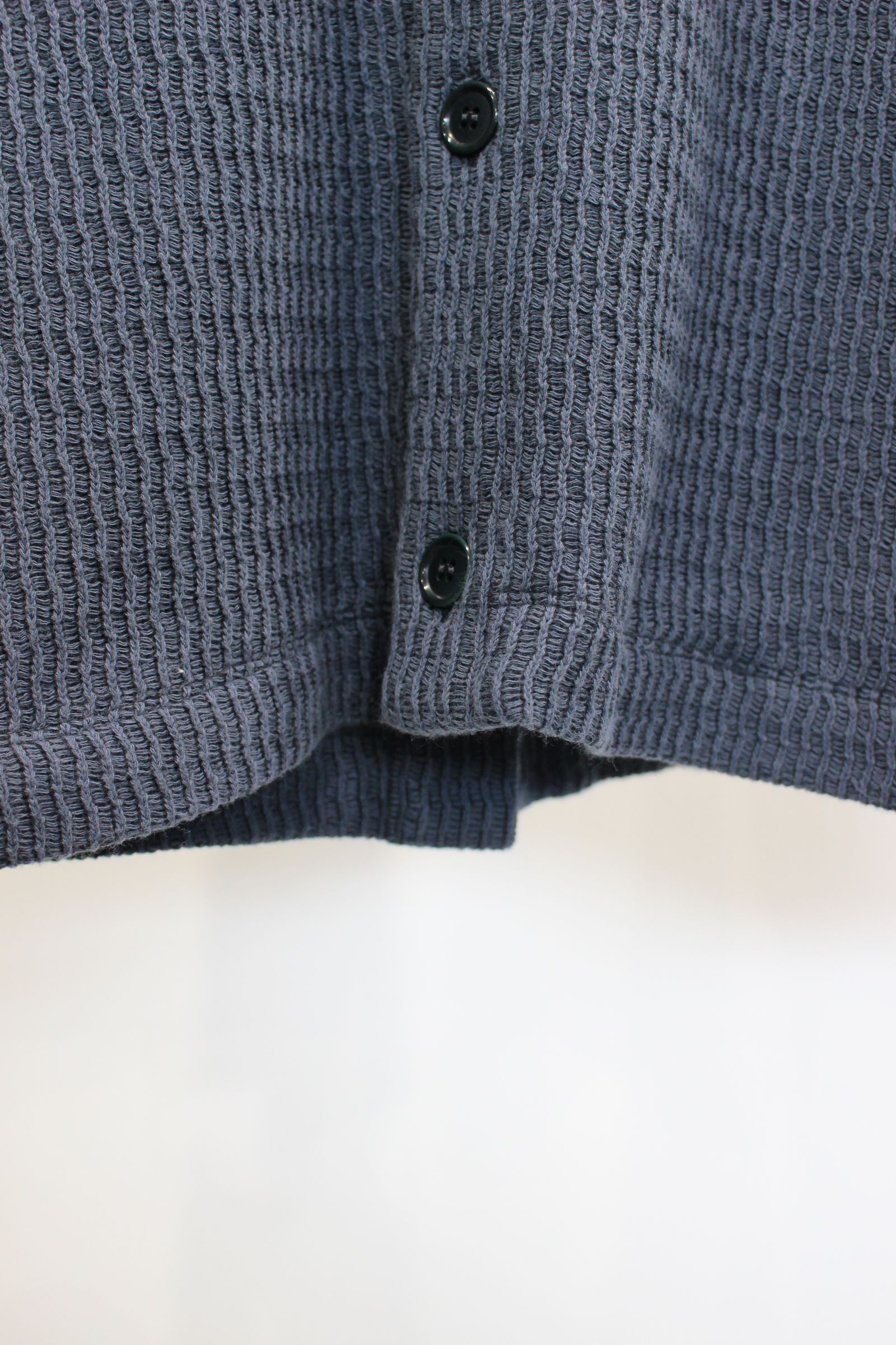 3D WAFFLE CARDIGAN | STEEL GRAY | カットソー