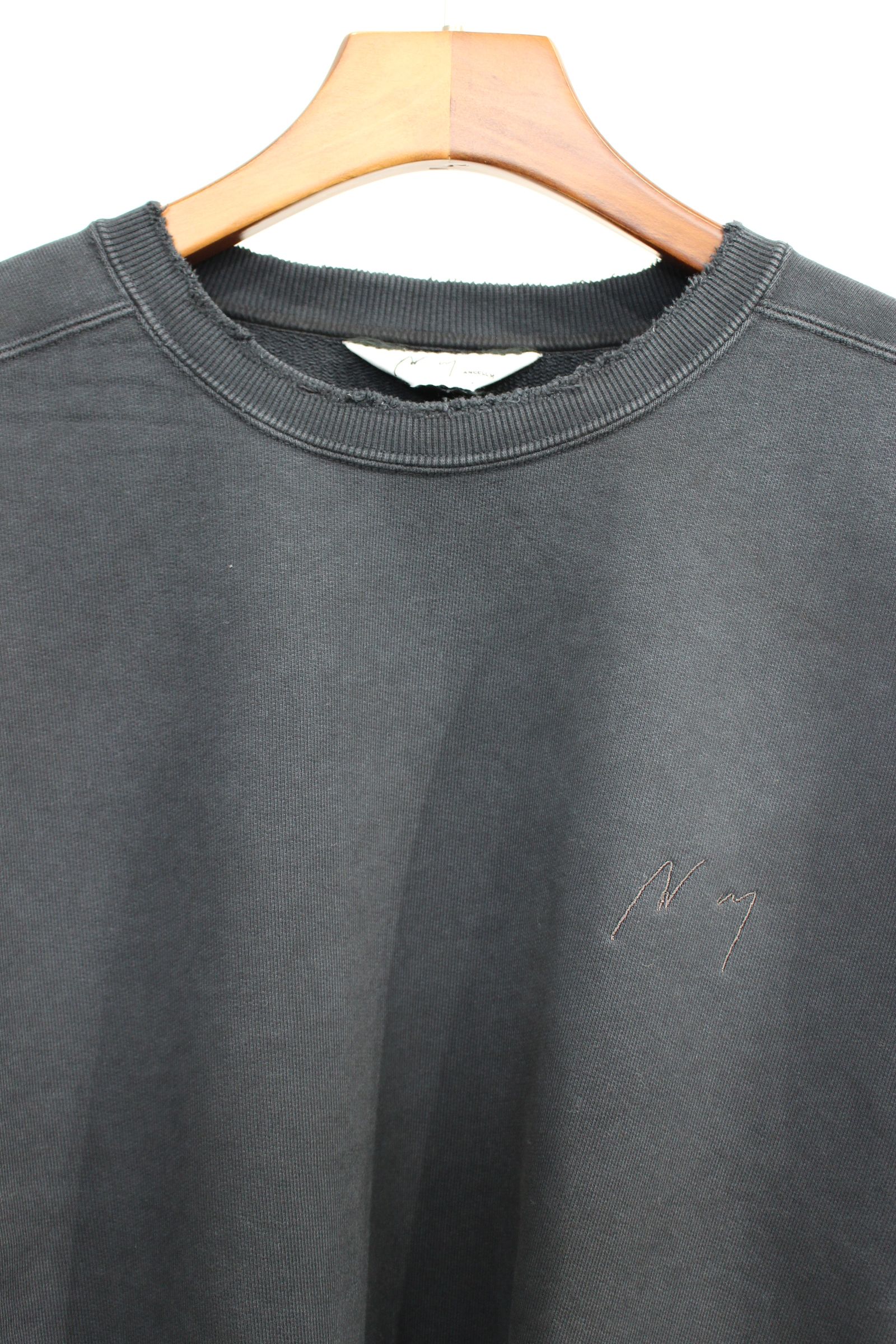 ANCELLM - EMBROIDERY SWEAT SHIRT | BLACK | スウェット | NapsNote ANCELLM - EMBROIDERY SWEAT SHIRT | BLACK | スウェット | NapsNote