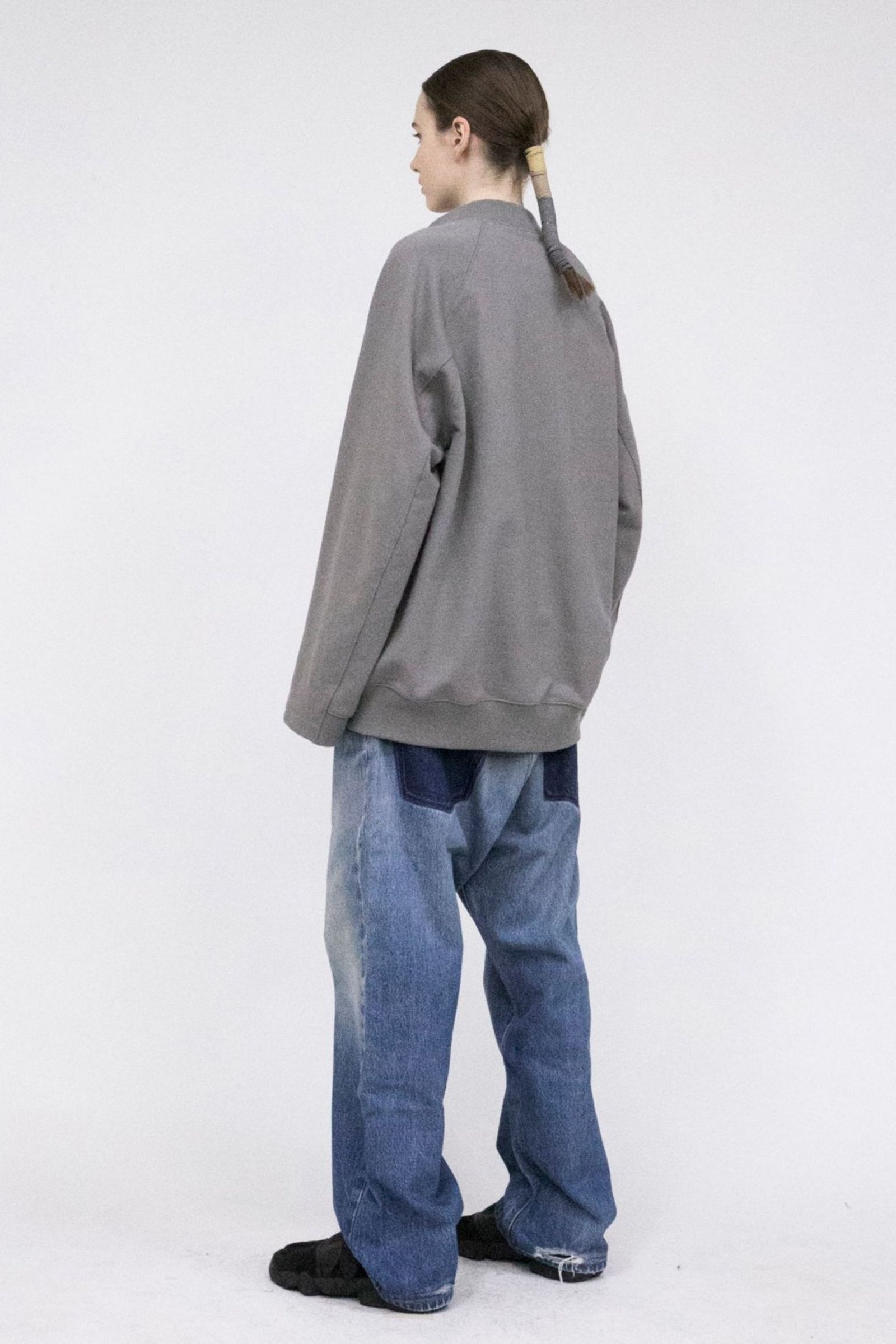 Pile Shape Knitted Sweat (Hi-neck)/ハイネックスウェット