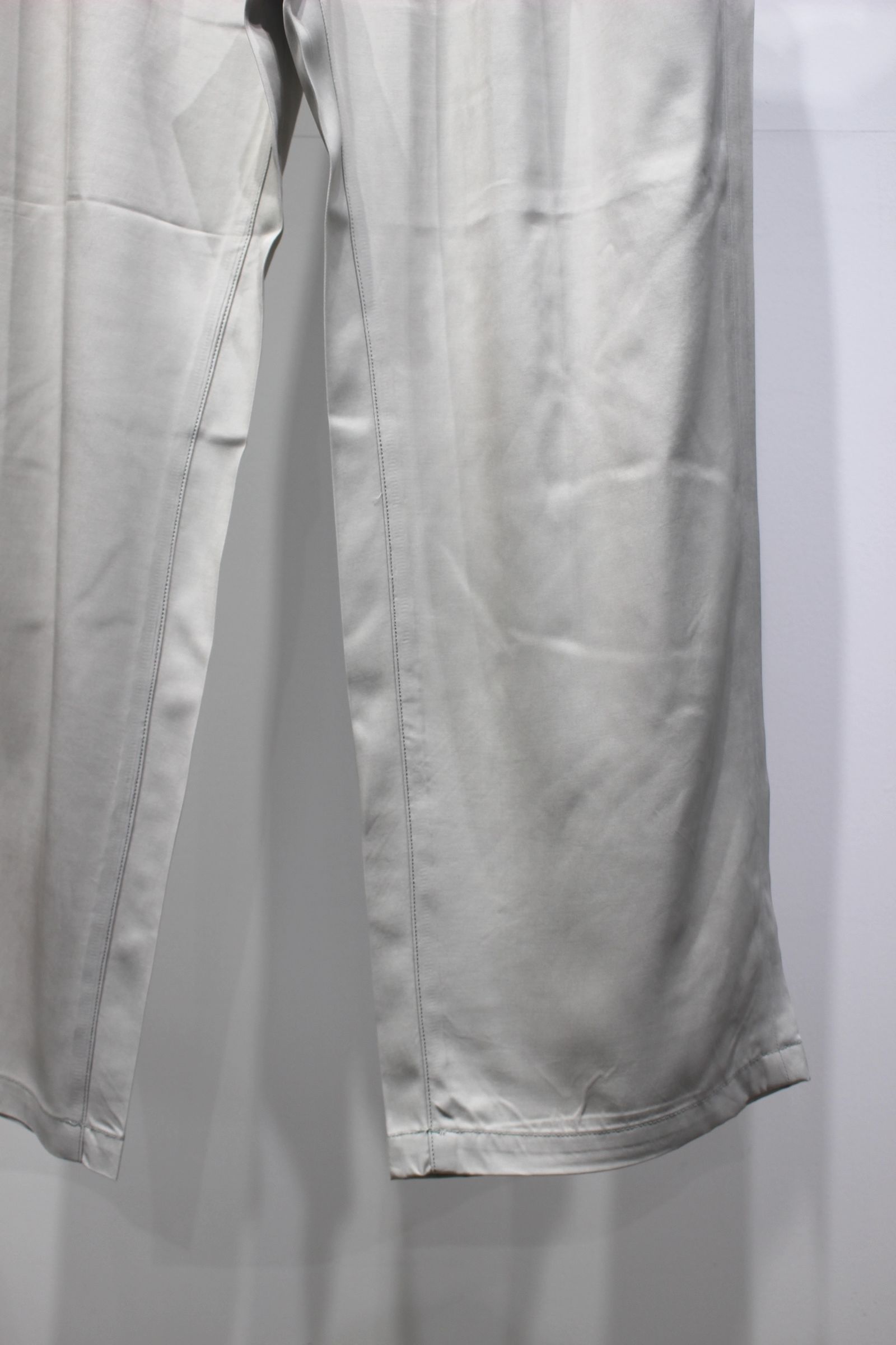 [ラスト1点] VISCOSE BELT-LESS TROUSERS | MINT | スラックス