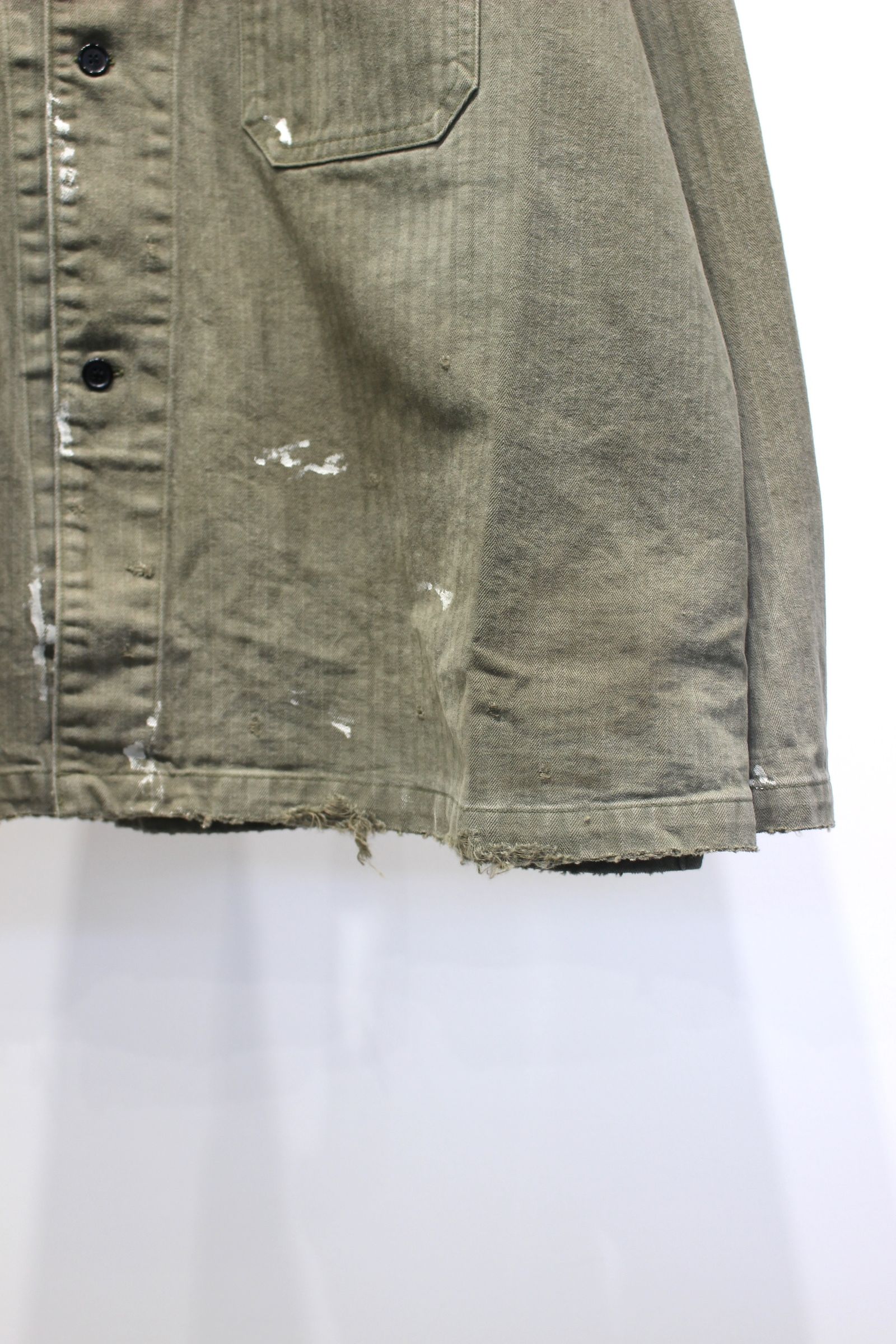 HERRINGBONE WORK SHIRT | M.GREEN | ワークシャツ