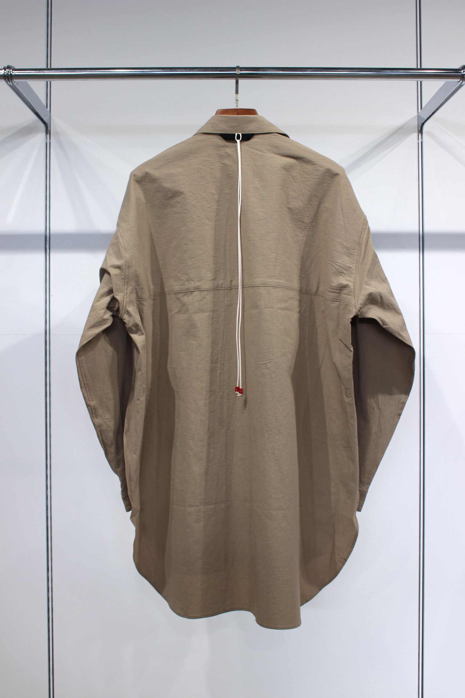 ANCELLM スキッパーロングシャツ ANCELLM - SKIPPER LONG SHIRT/BLACK | NapsNote