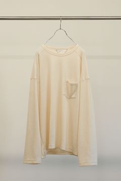 WAFFLE CREW NECK LS T-SHIRT | IVORY | カットソー