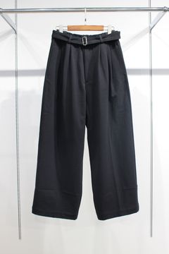 BD JERSEY Belt Wide Pants | BLACK | ワイドパンツ
