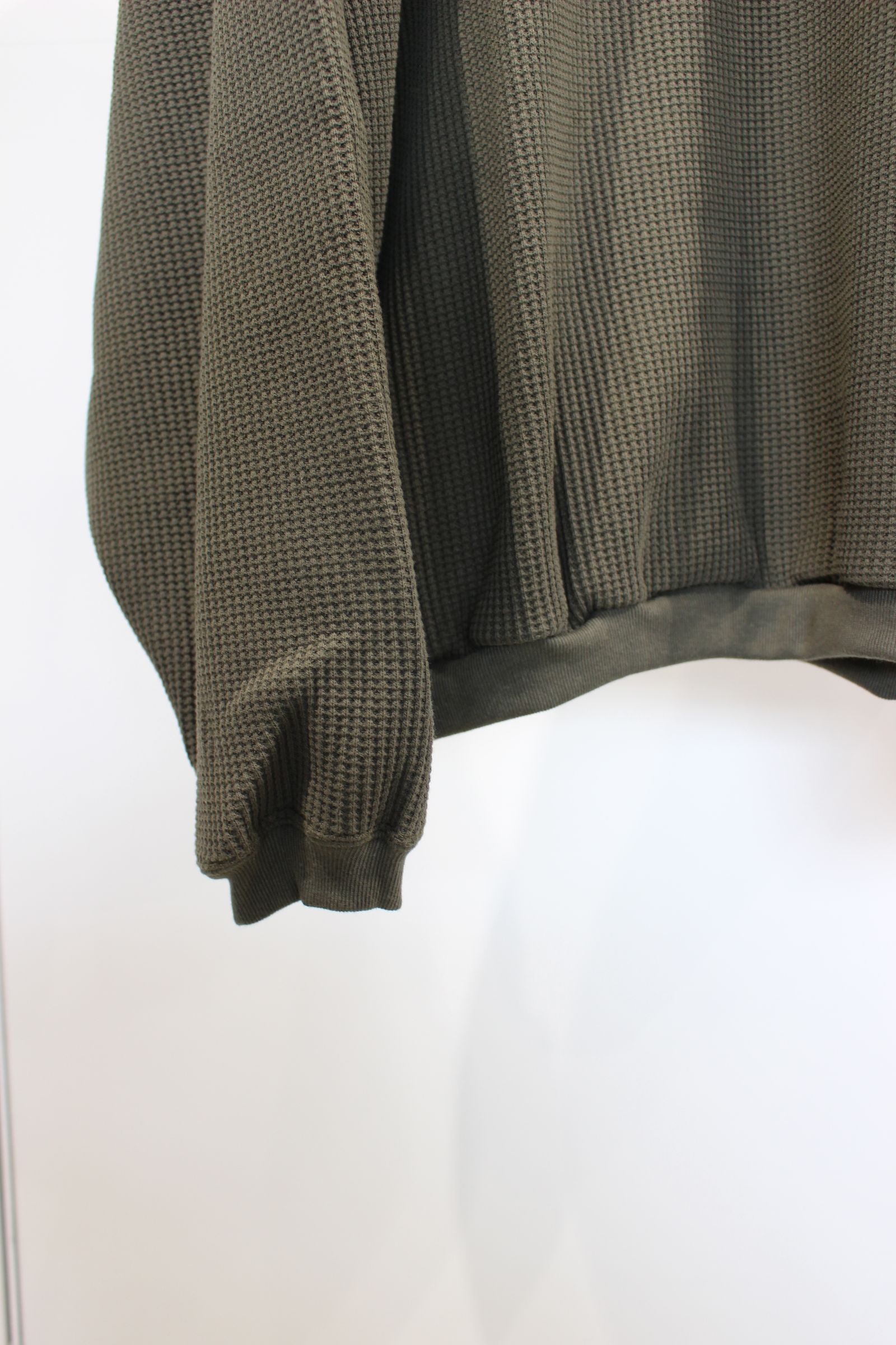 トップス ancellm WAFFLE OVERSIZED LS(KHAKI) WAFFLE OVERSIZED LS(KHAKI) – ANCELLM