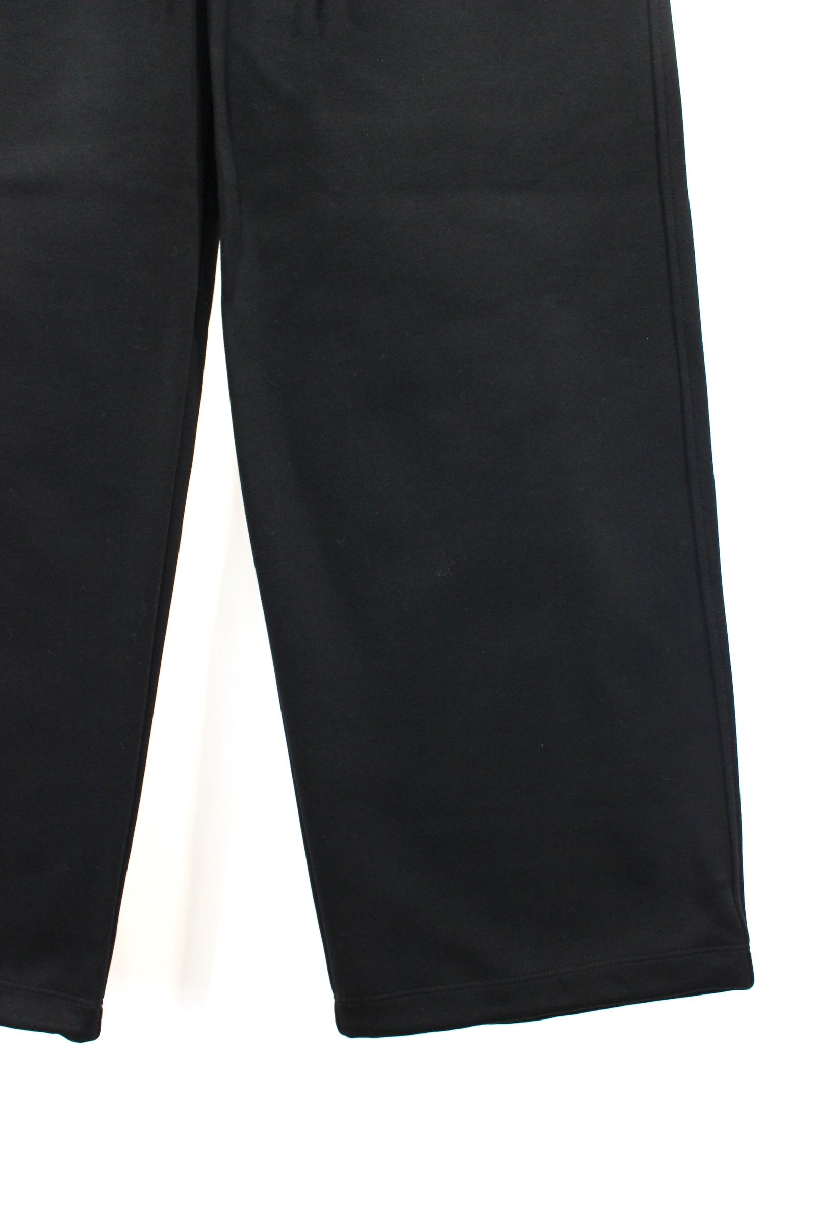 STRAIGHT SILHOUETTE TAB PANTS -solid-/BLACK