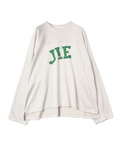 FOOTBALL PLATING OVERSIZED T-SHIRT/IVORY