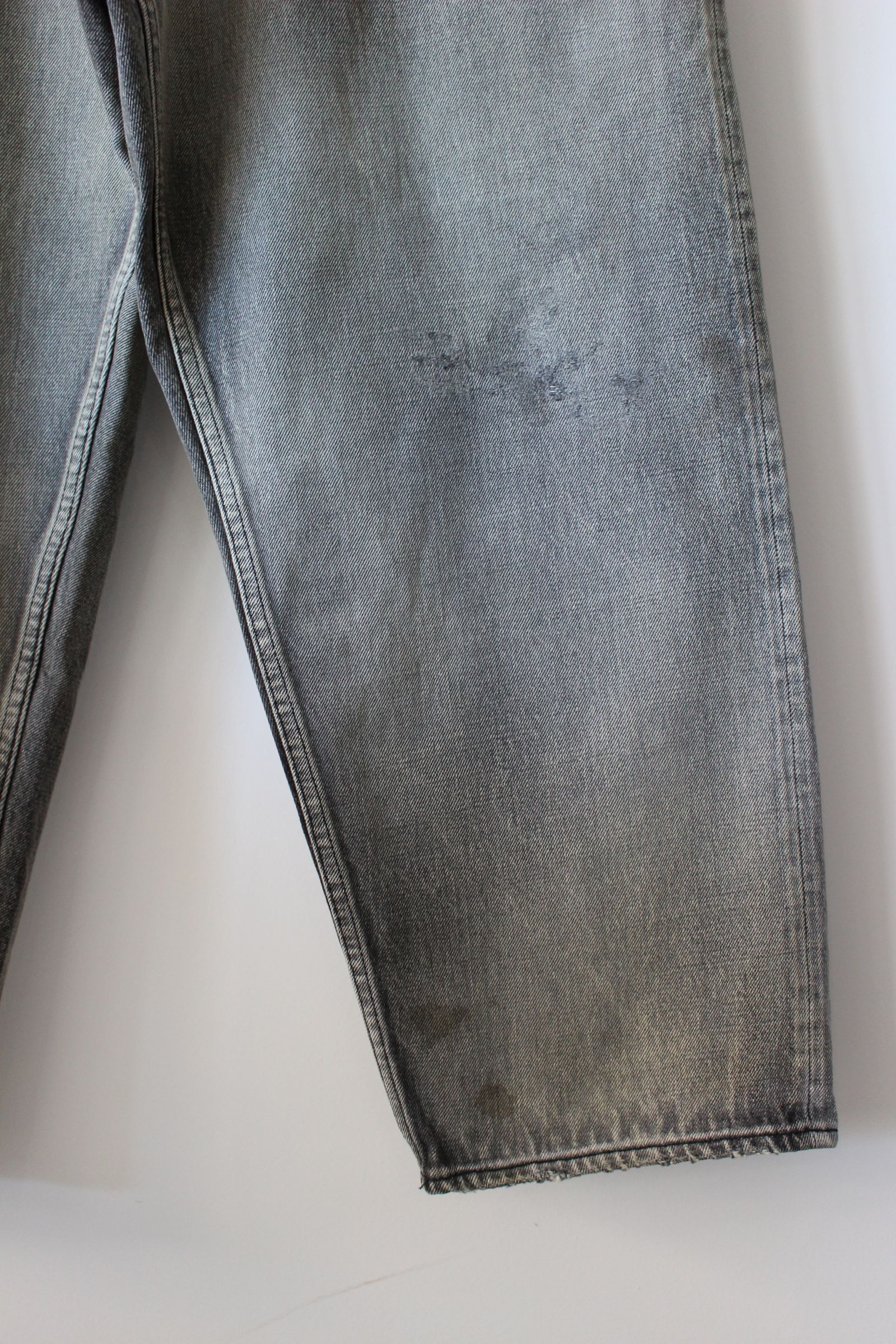 SELVEDGE TAPERED 5P DENIM PANTS/L.BLACK