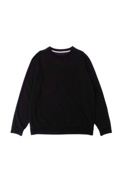 [ラスト1点] WOOL CREW NECK SWEAT SHIRT | BLACK | カットソー
