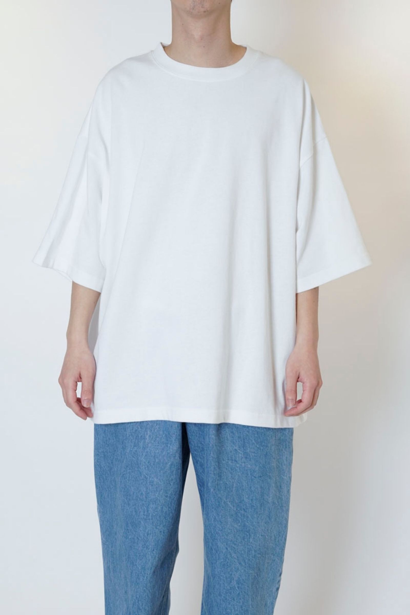 WIDE S/S TEE/WHITE