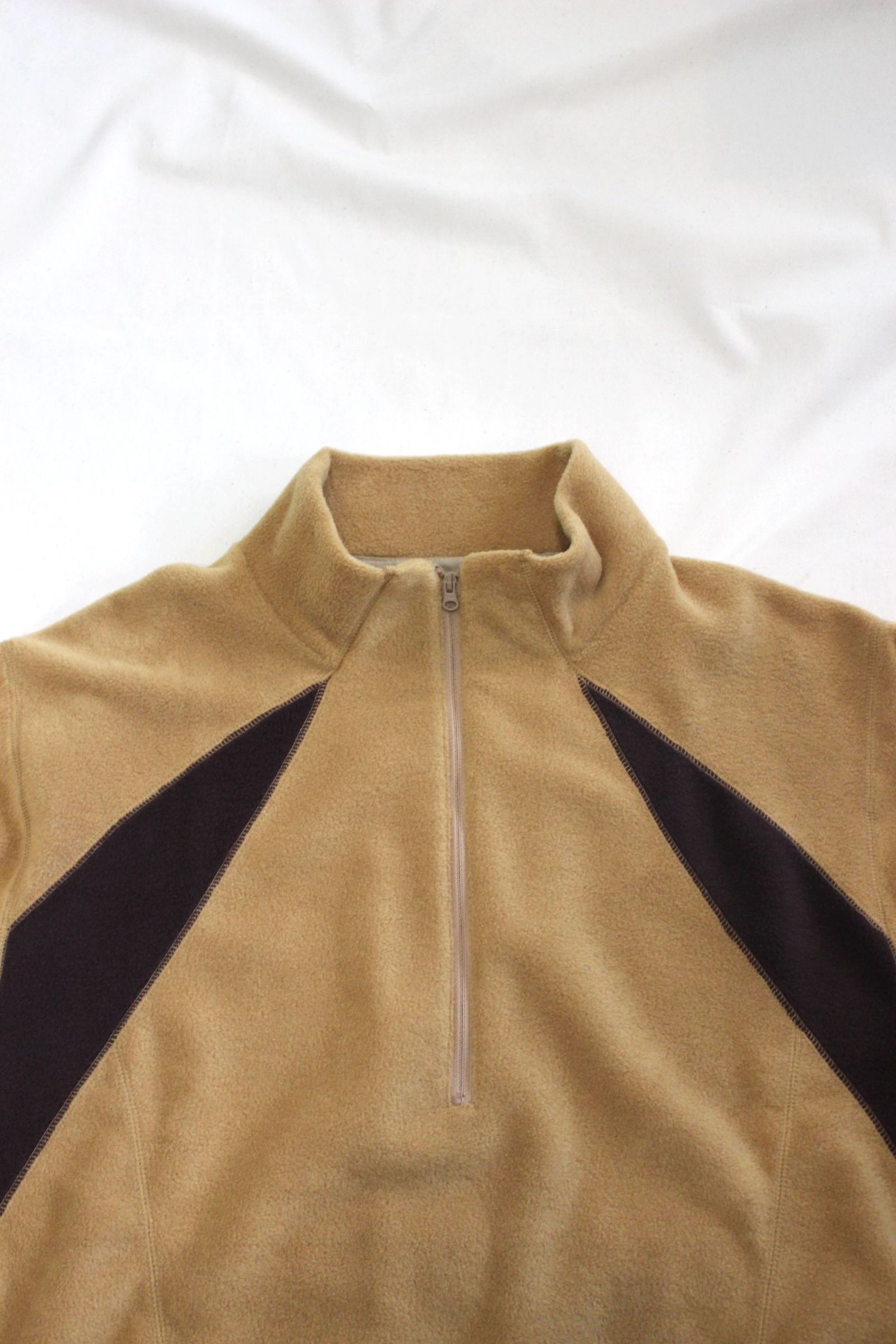 SWITCHING FLEECE HALF ZIP L/S | BEIGE | フリース