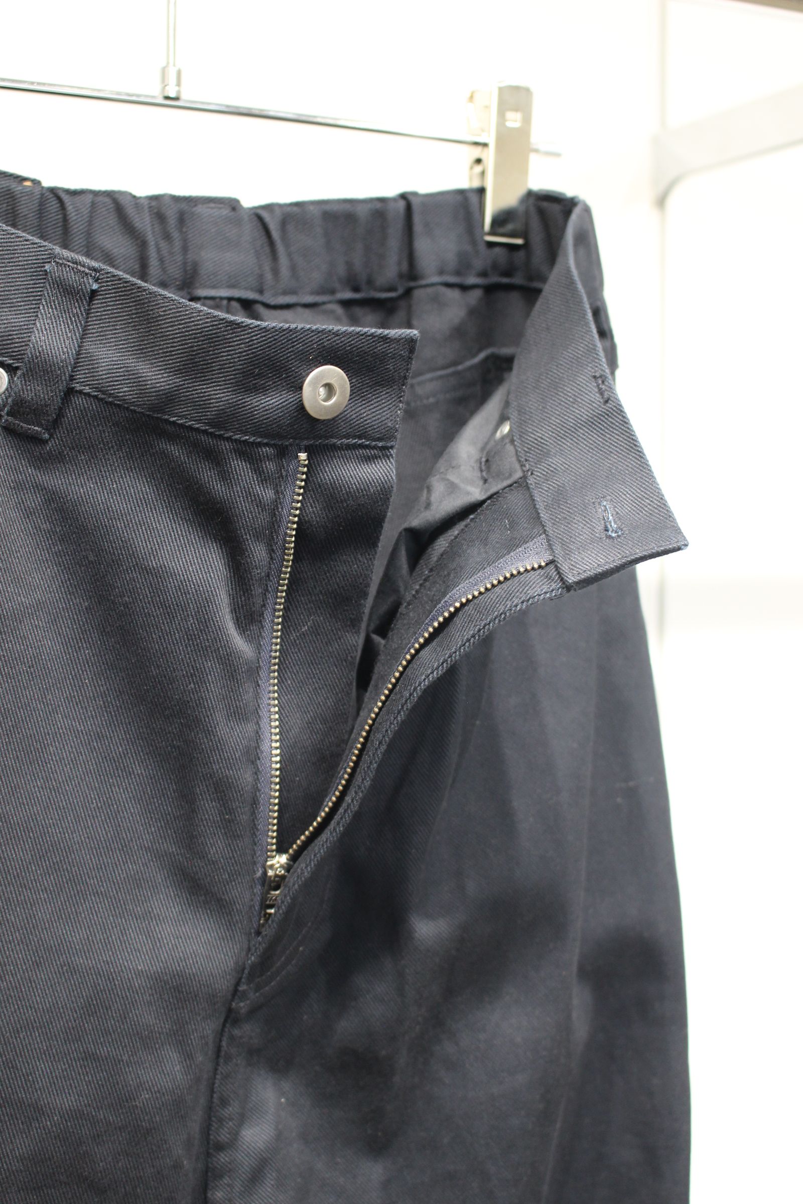 Clear Twill Crescent Wide 5-Pocket Trousers | NAVY | 5ポケットパンツ