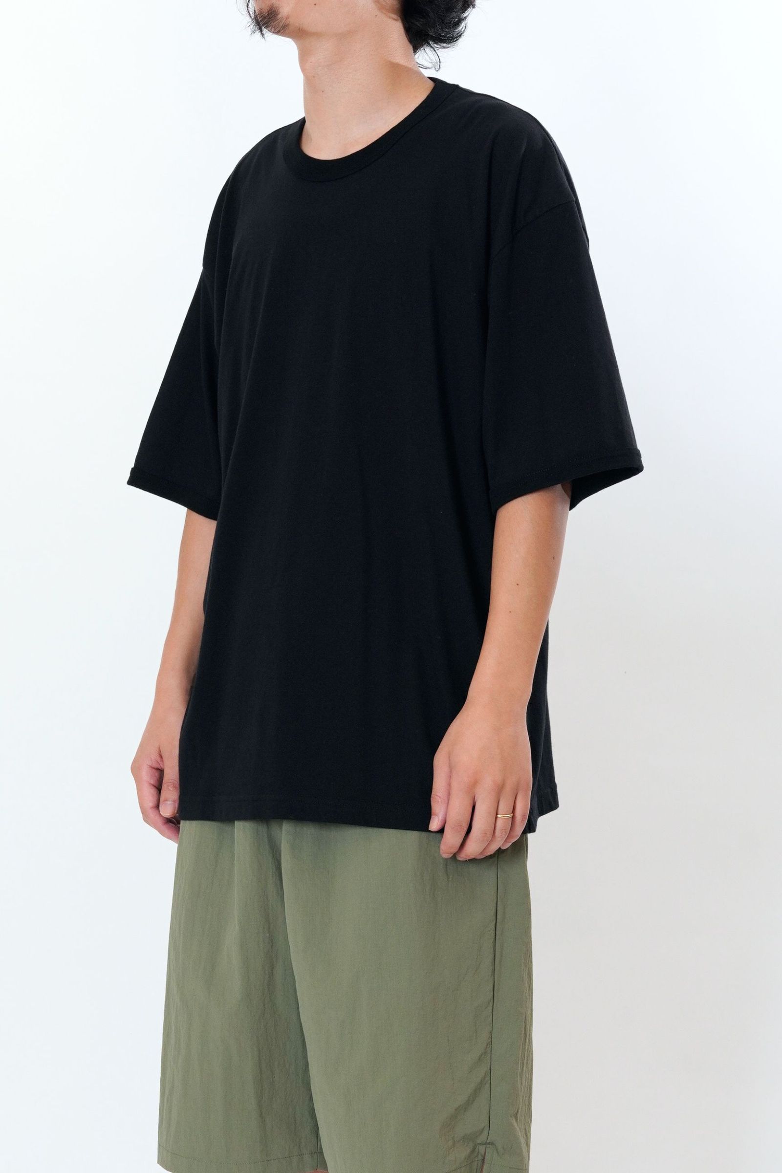 ECO RINGER T-SHIRT | BLACK | カットソー