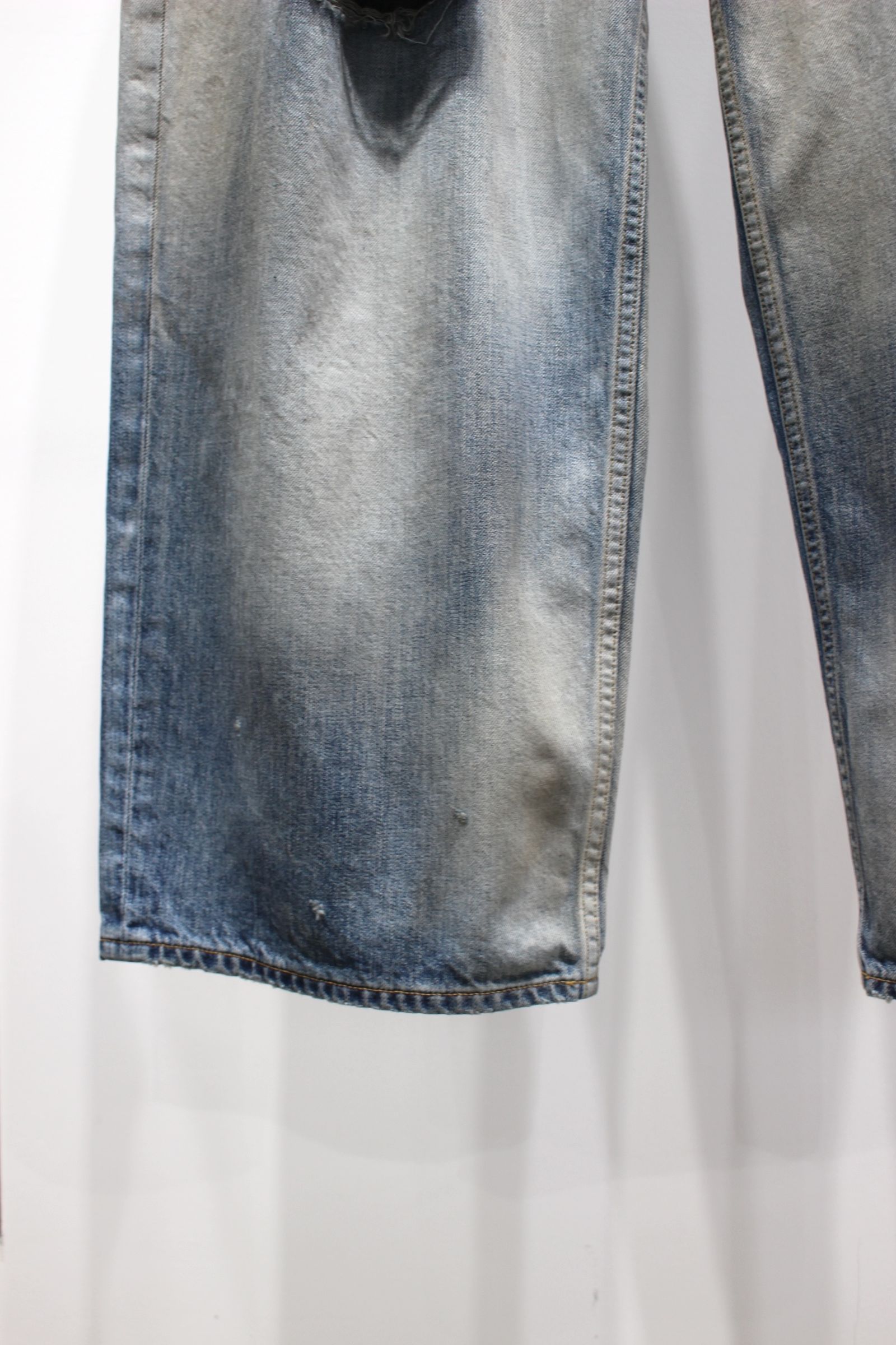 DAMAGE WIDE 5P DENIM PANTS | INDIGO | ダメージデニム