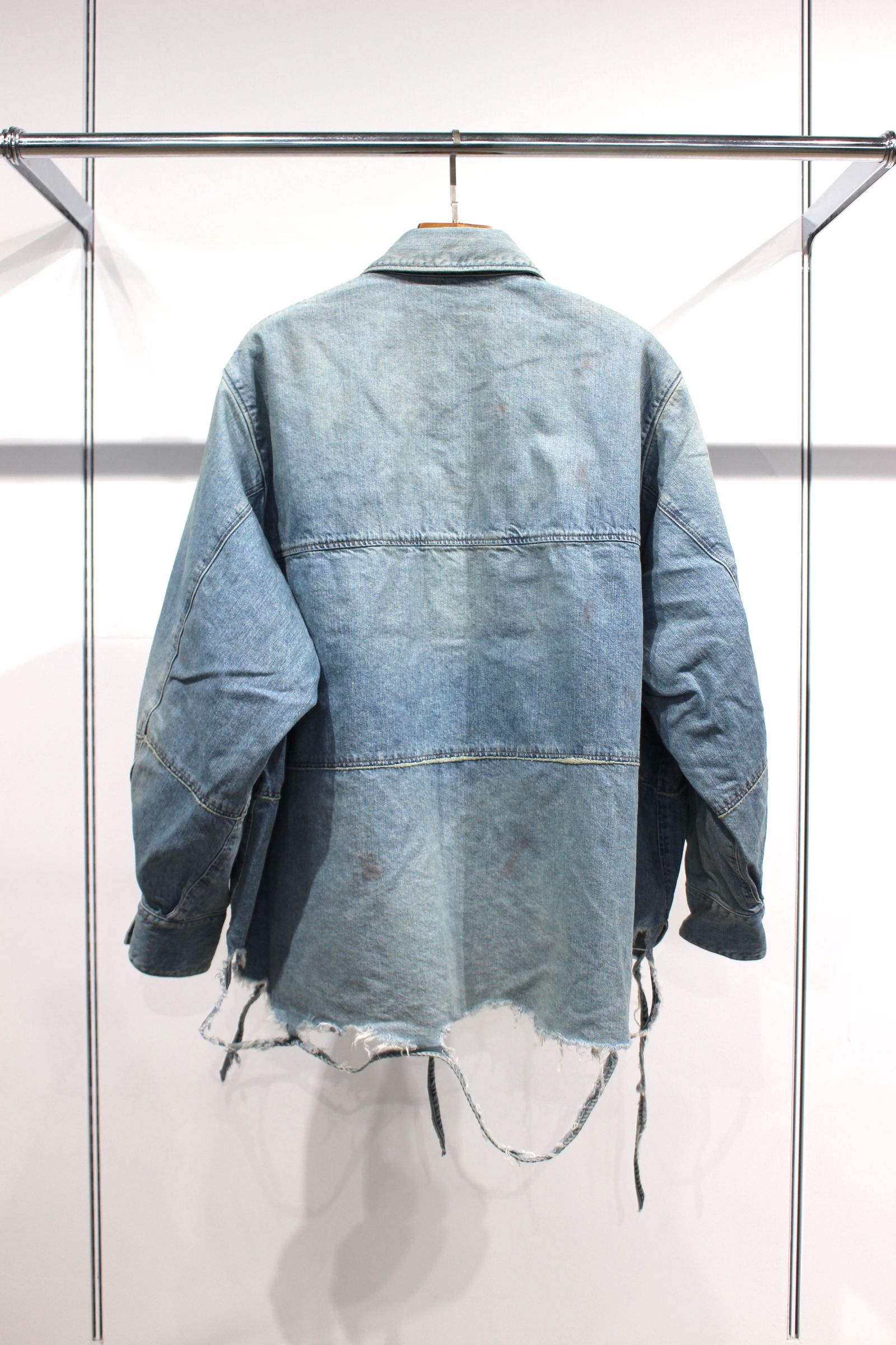 JieDa - DAMAGE OVER DENIM SHIRT/INDIGO | NapsNote