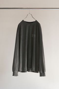 T/RESIDENCE DYED LS T-SHIRT（刺繍・プリント） | BLACK | カットソー