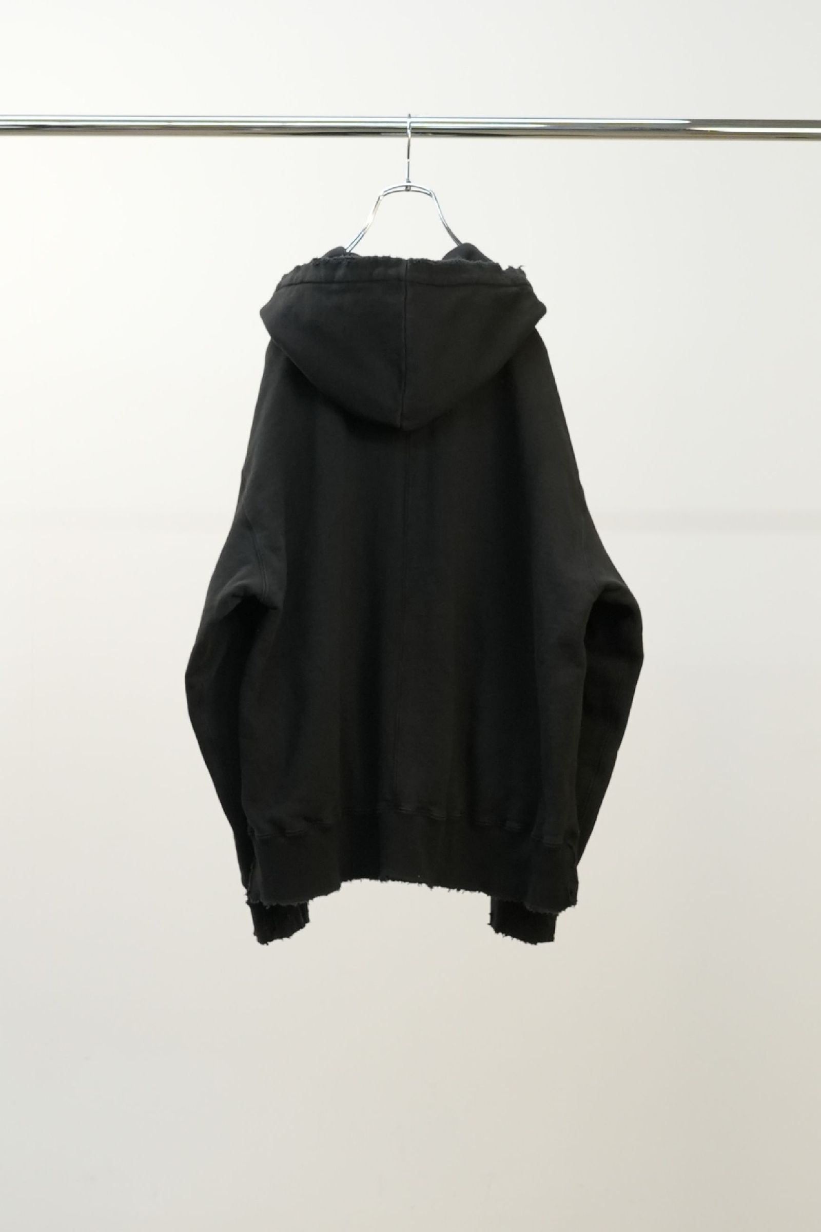 ZIP UP HOODIE | BLACK | フーディー